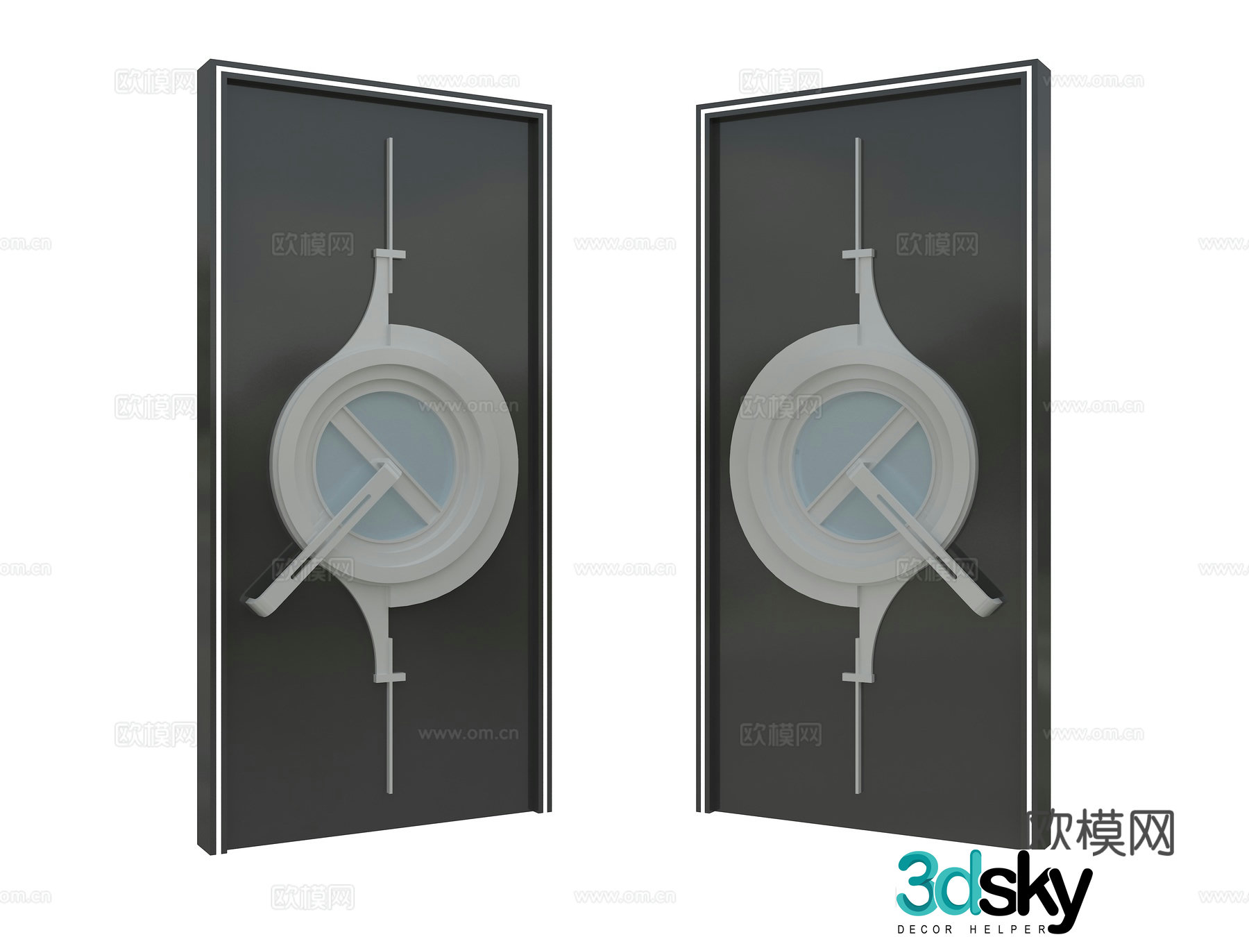 Modern KTV private room door 3D model