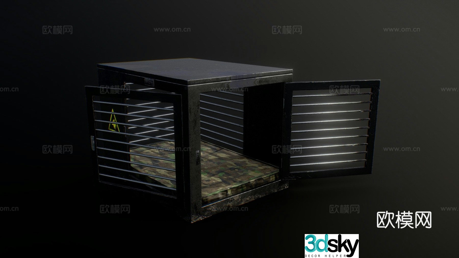 Dog cage 3d model