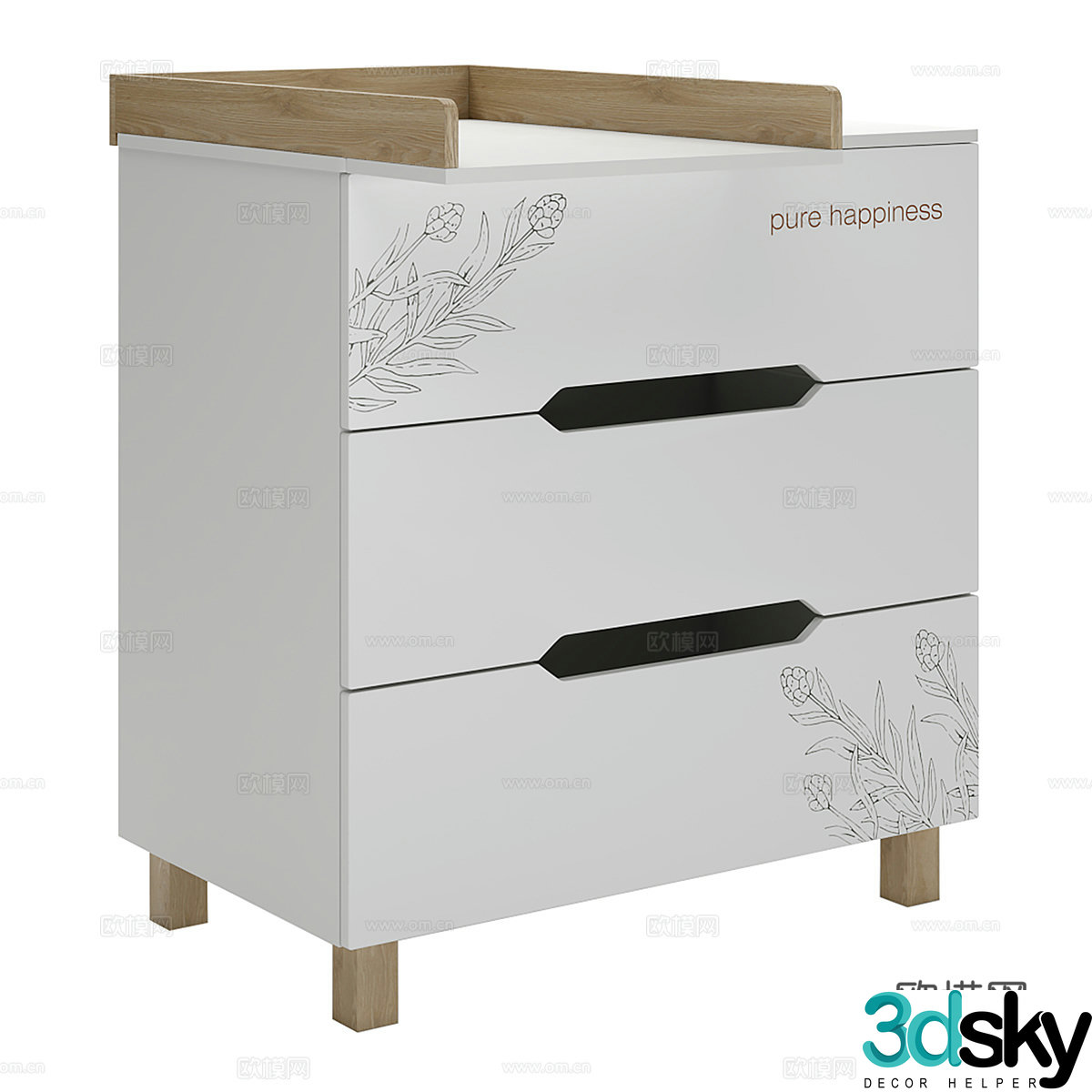 Desk 3d model