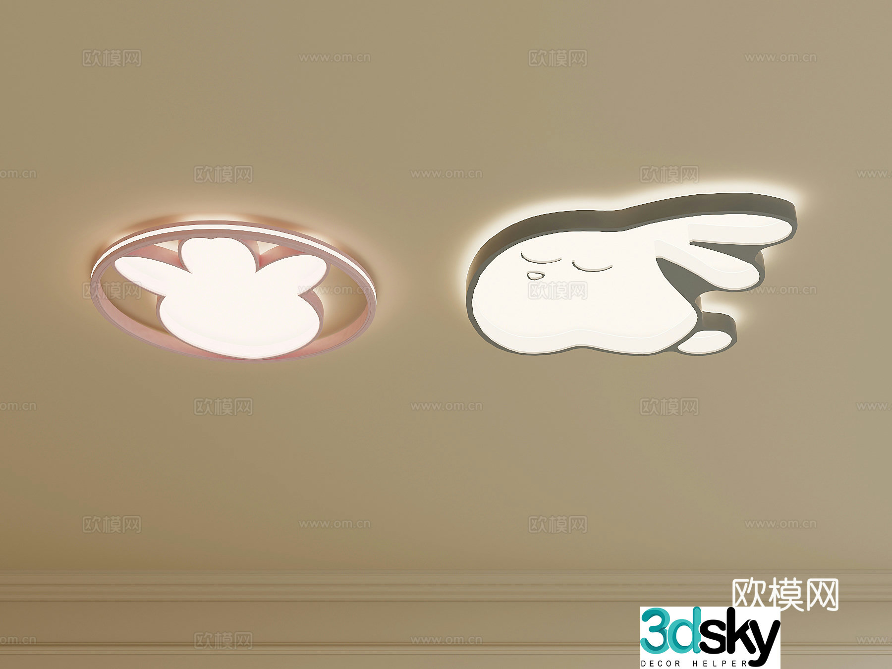 Modern ceiling light Children’s ceiling light 3d model