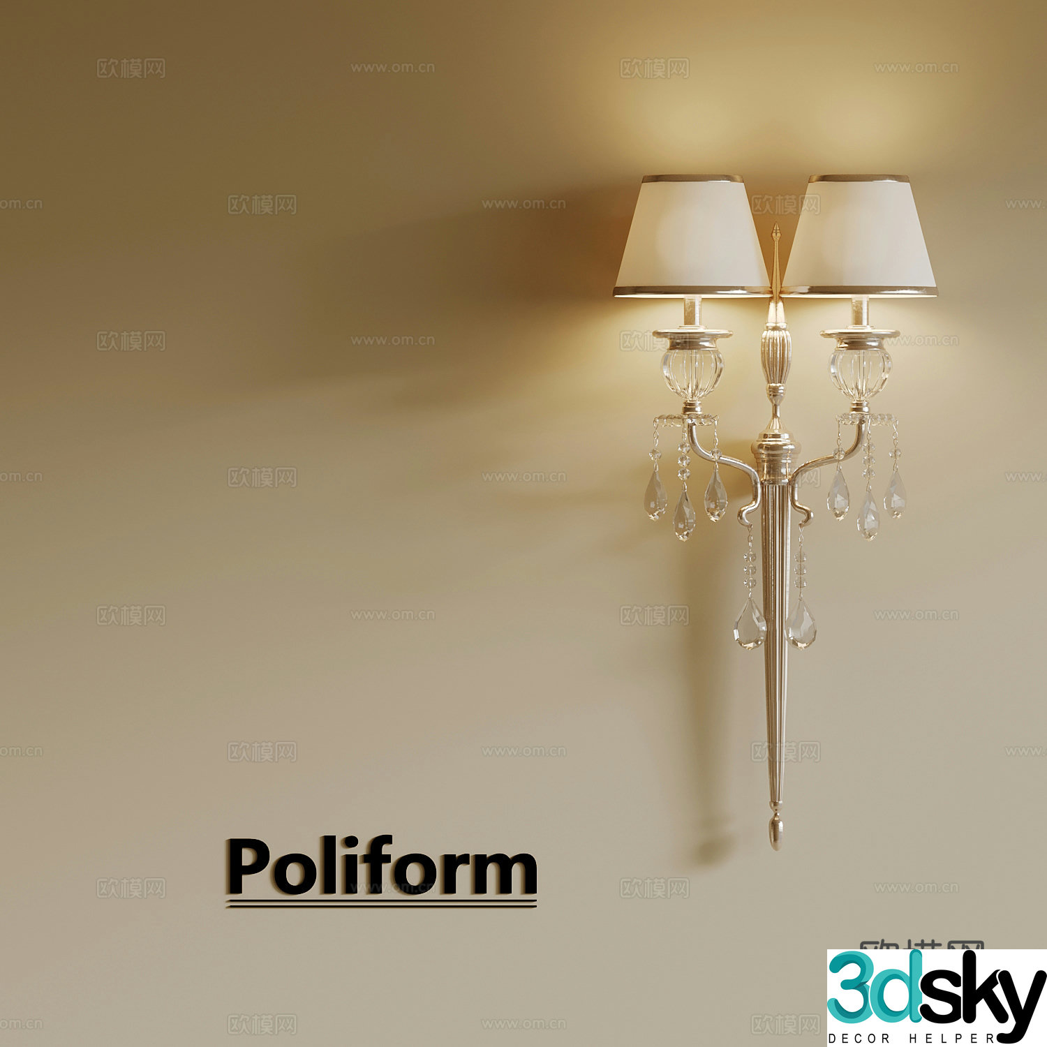 Wall lamp French wall lamp 3D model