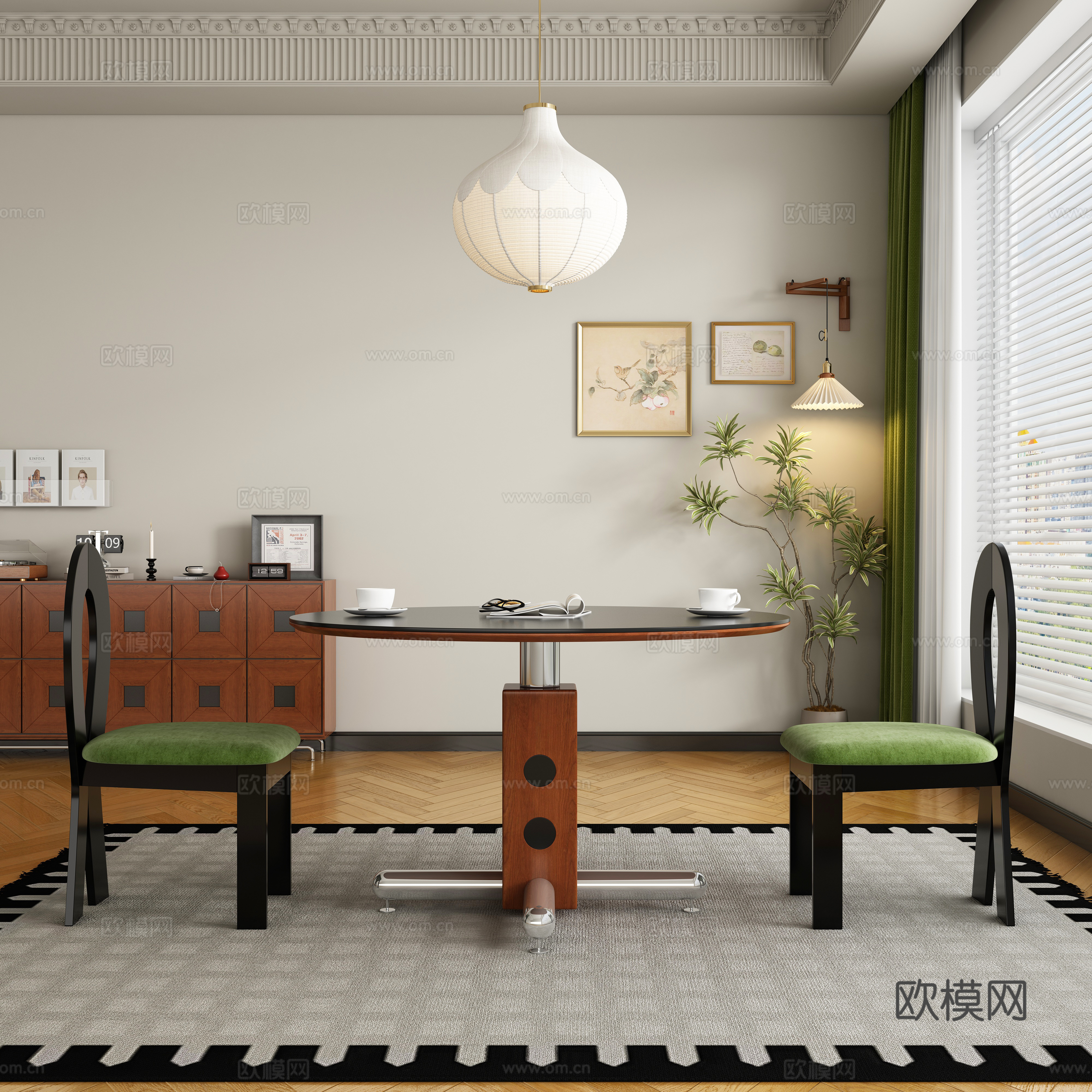 3D model of medieval restaurant