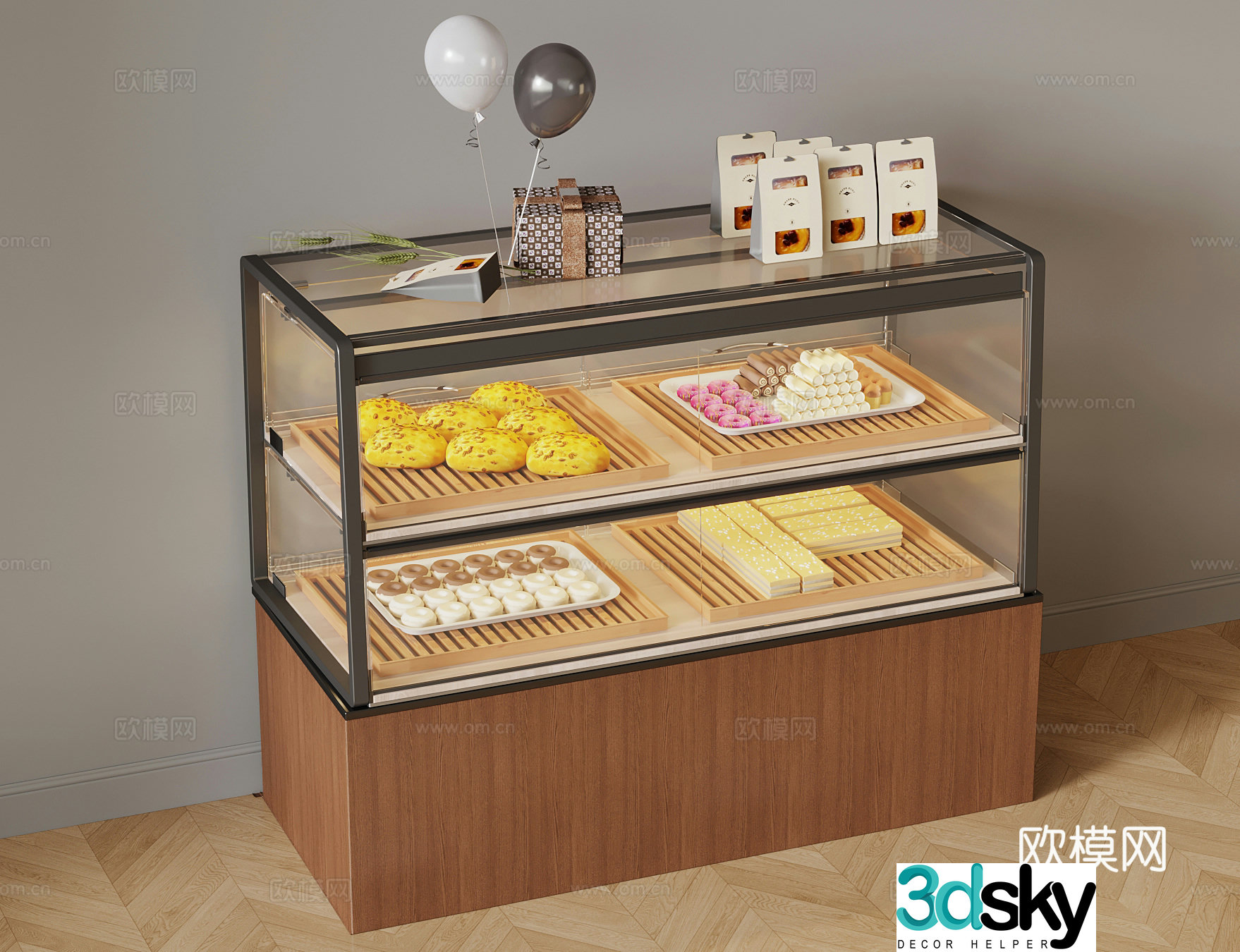 Other cabinets Modern dessert cabinet Showcase 3D model