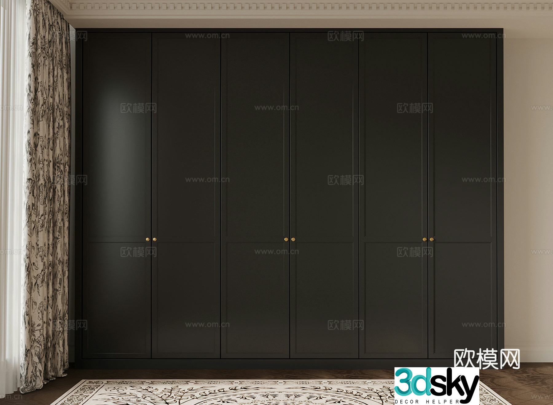 Wardrobe French wardrobe 3d model