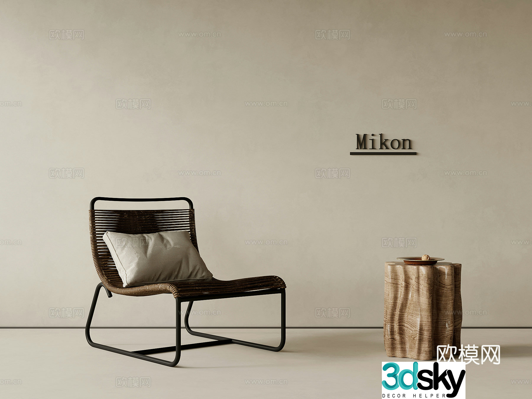 Leisure chair Jijifeng leisure chair recliner side 3D model