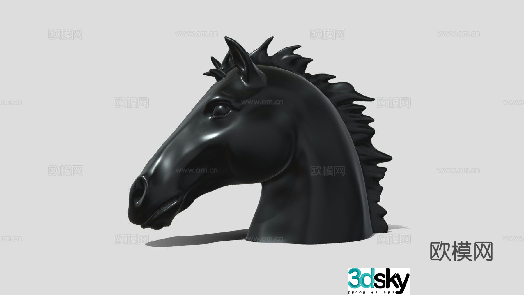Horse head 3d model