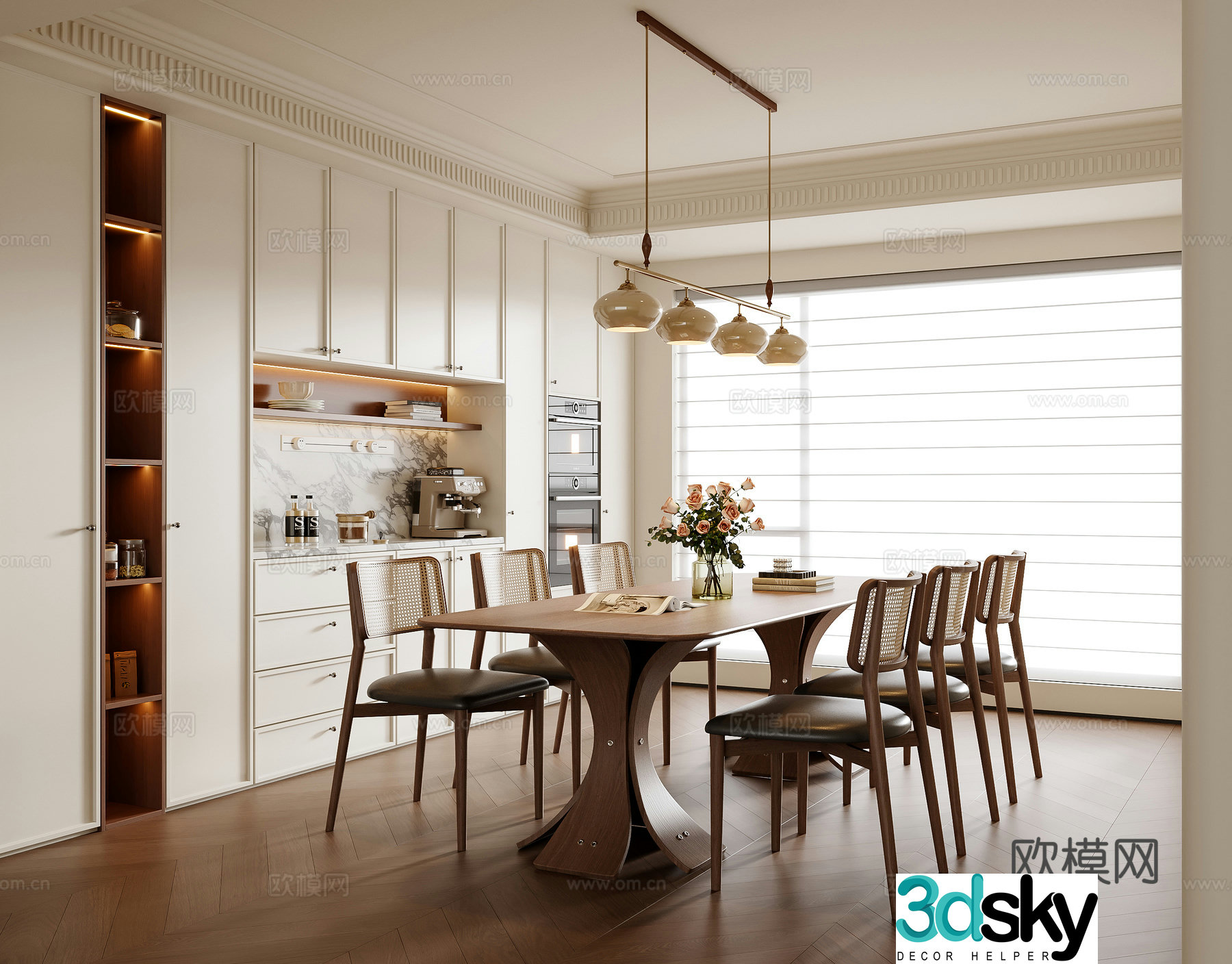 French restaurant 3d model