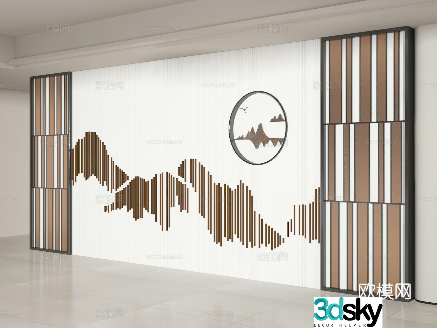 Background wall 3d model