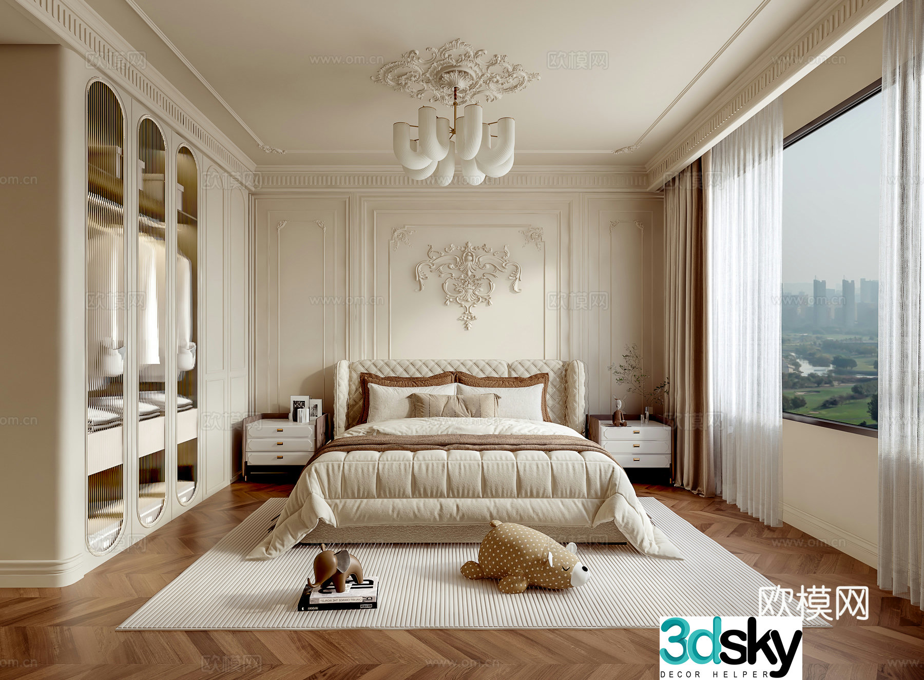 French bedroom 3d model