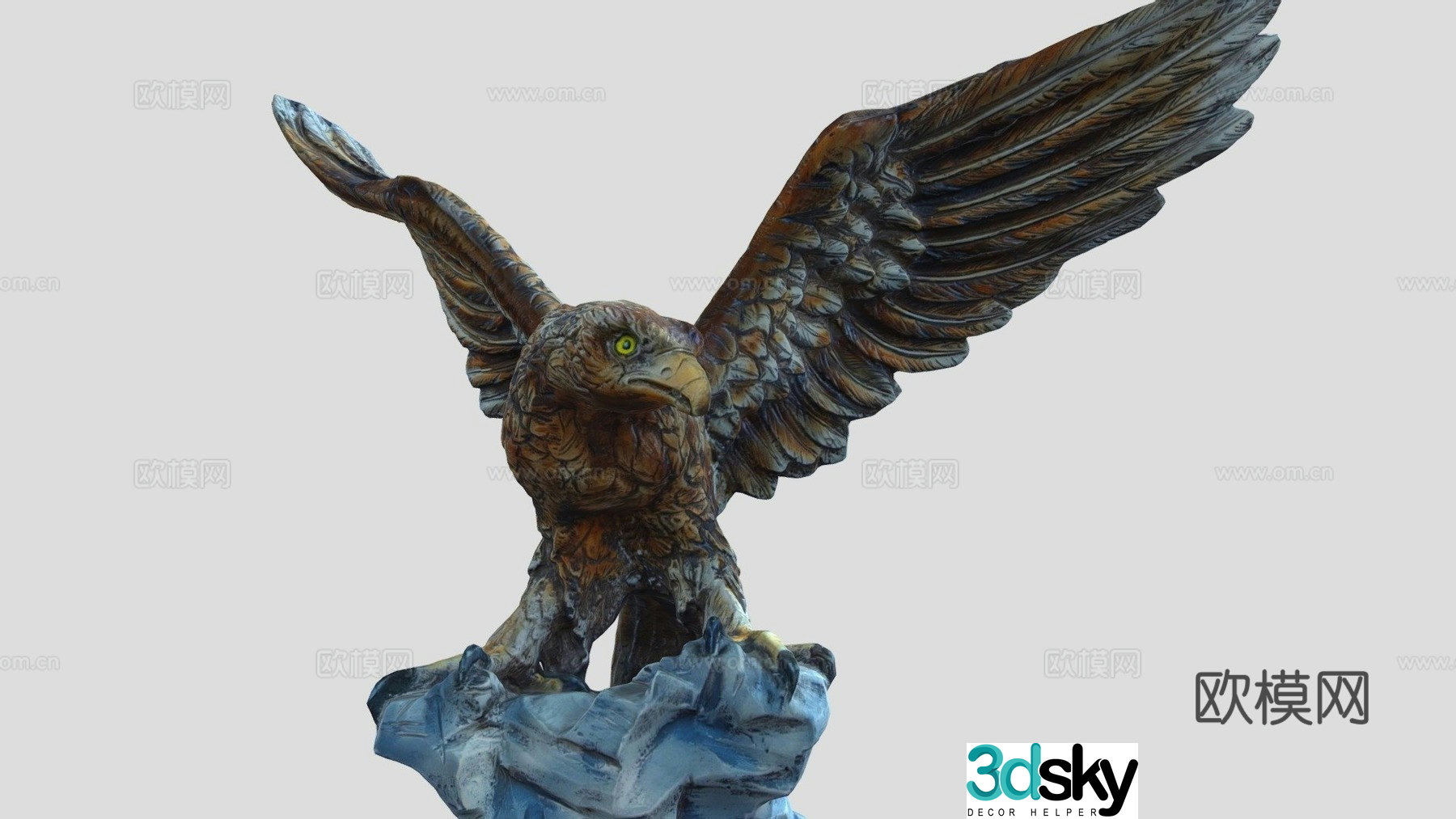 Eagle Statue 3d Model