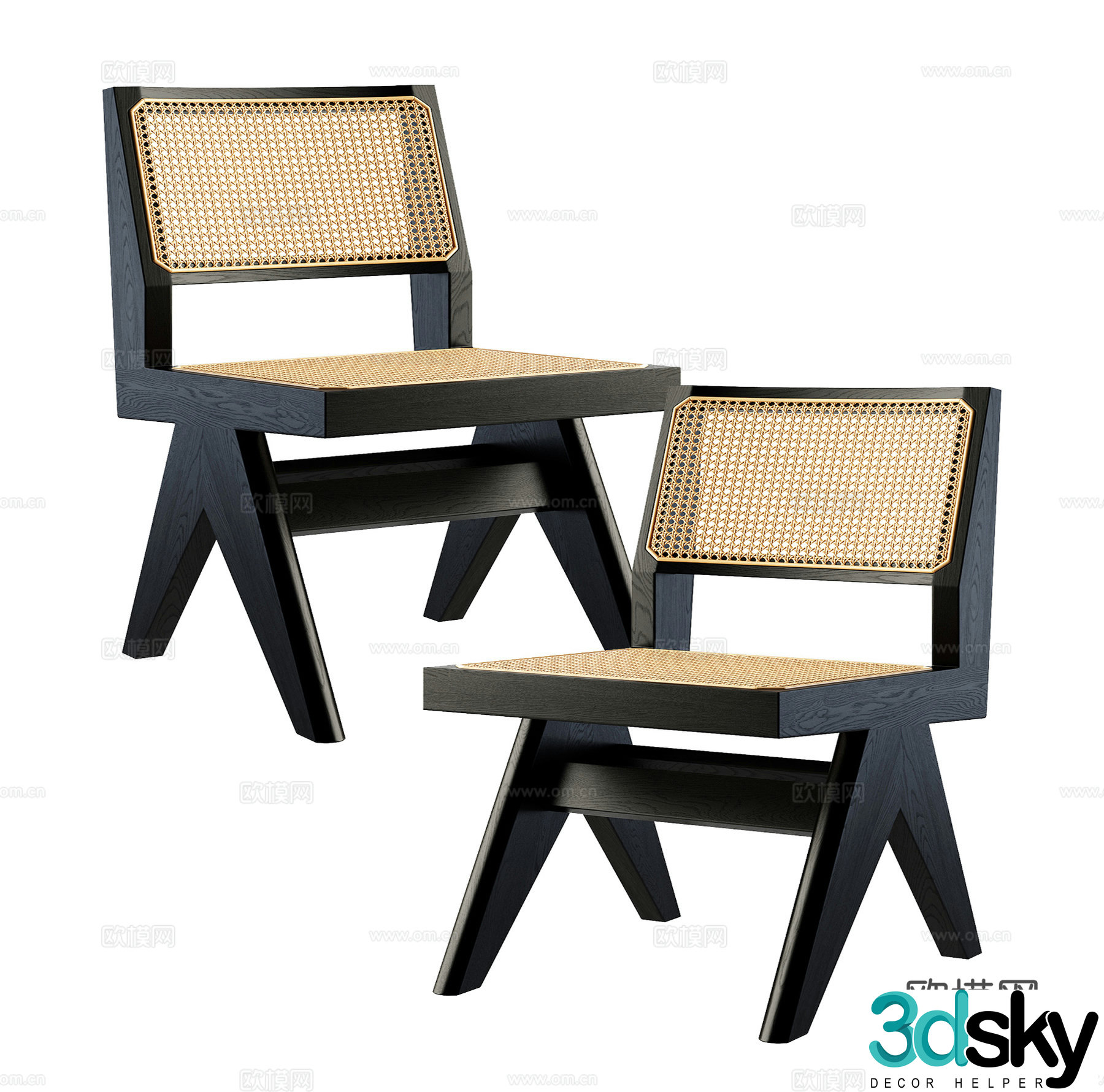 Modern single chair 3d model