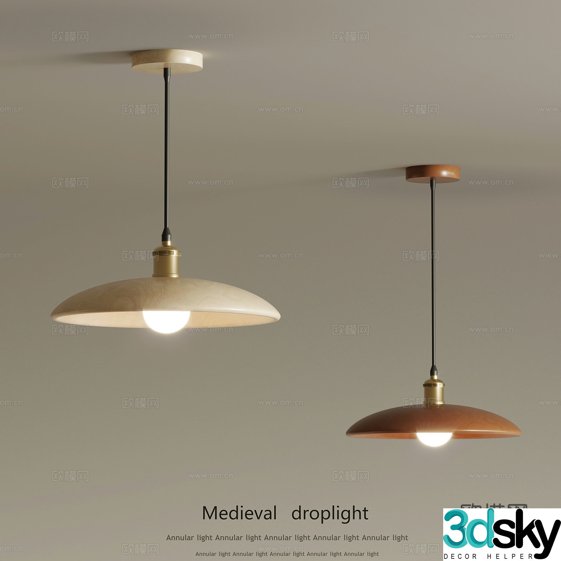 Modern small chandeliers 3d model