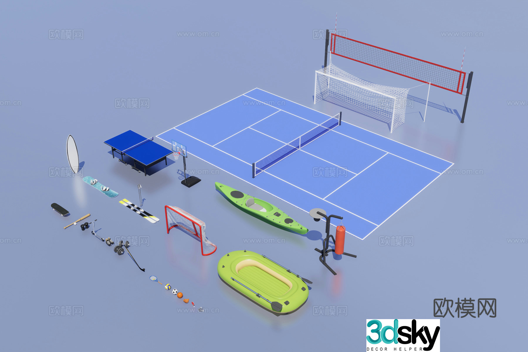 Sports sports facilities 3d model