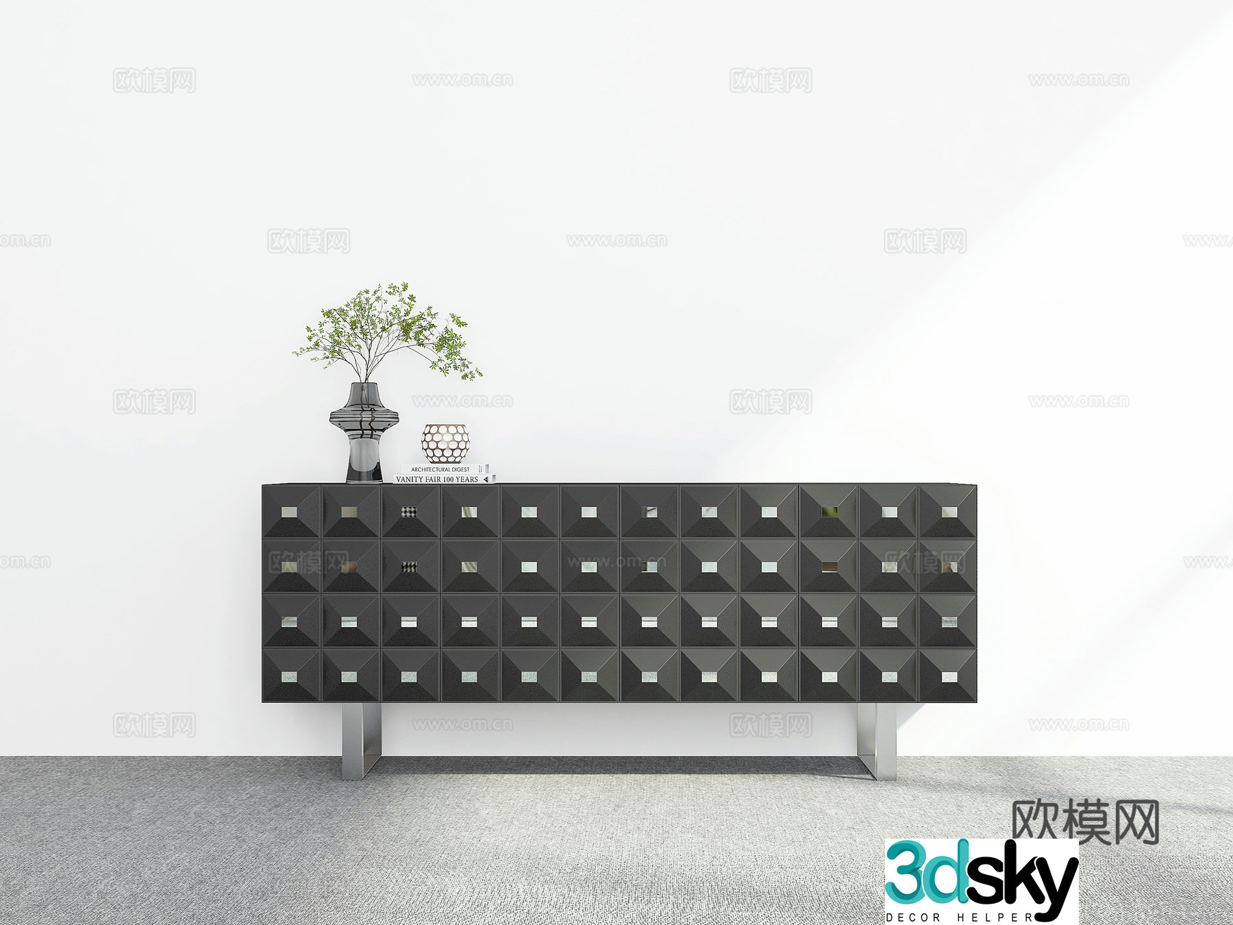 Modern sideboard 3D model
