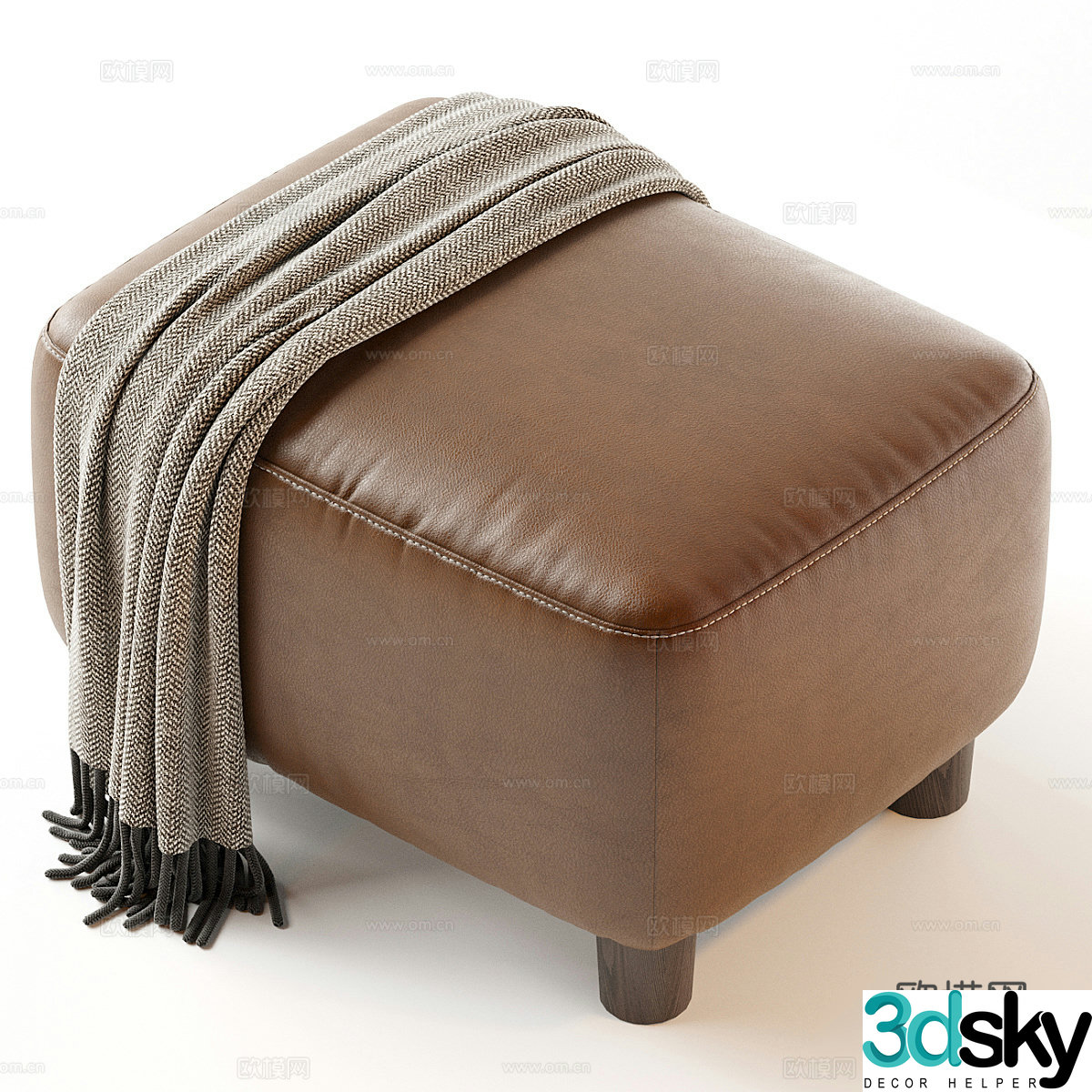 Sofa stool stool 3d model