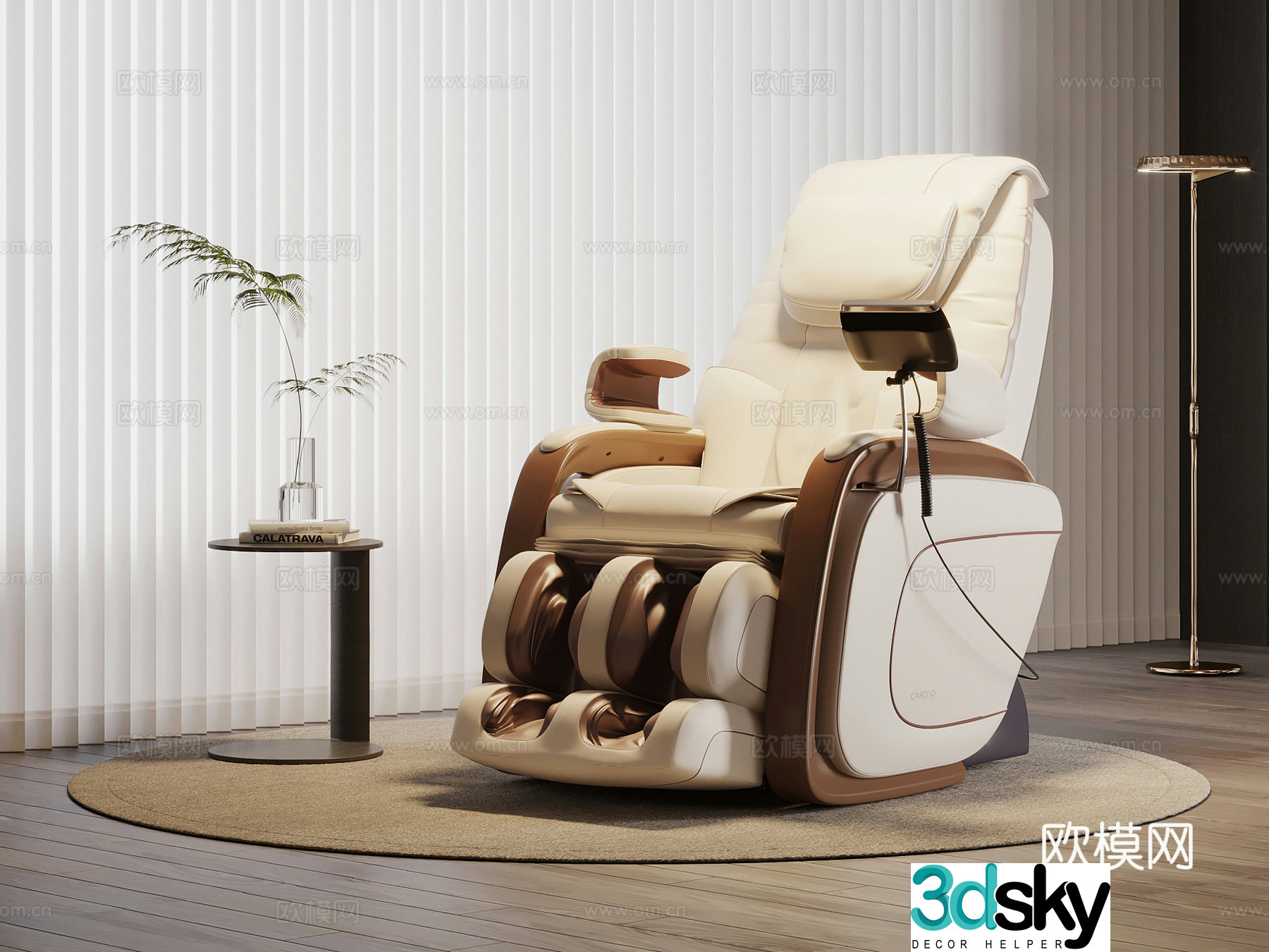 Modern massage chair 3d model