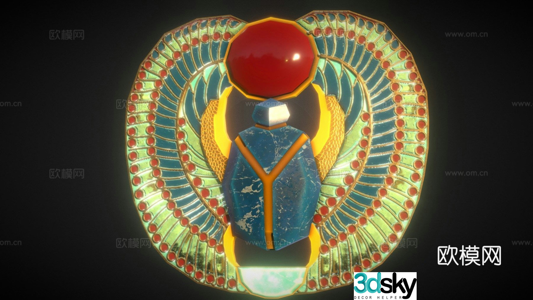 ancient egyptian jewelry 3d model