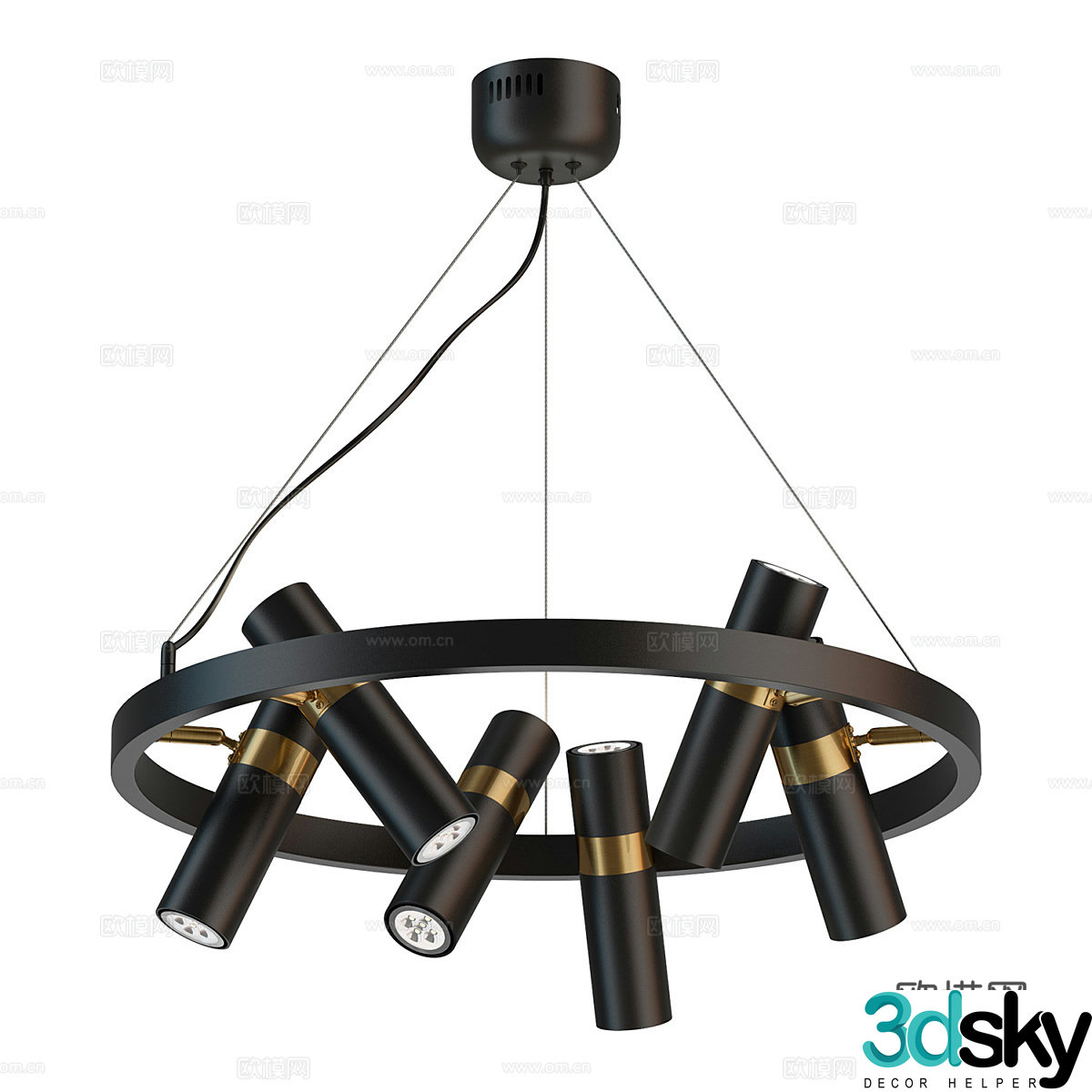 Modern simple chandelier chandelier simple chandelier dining chandelier living room chandelier 3d model