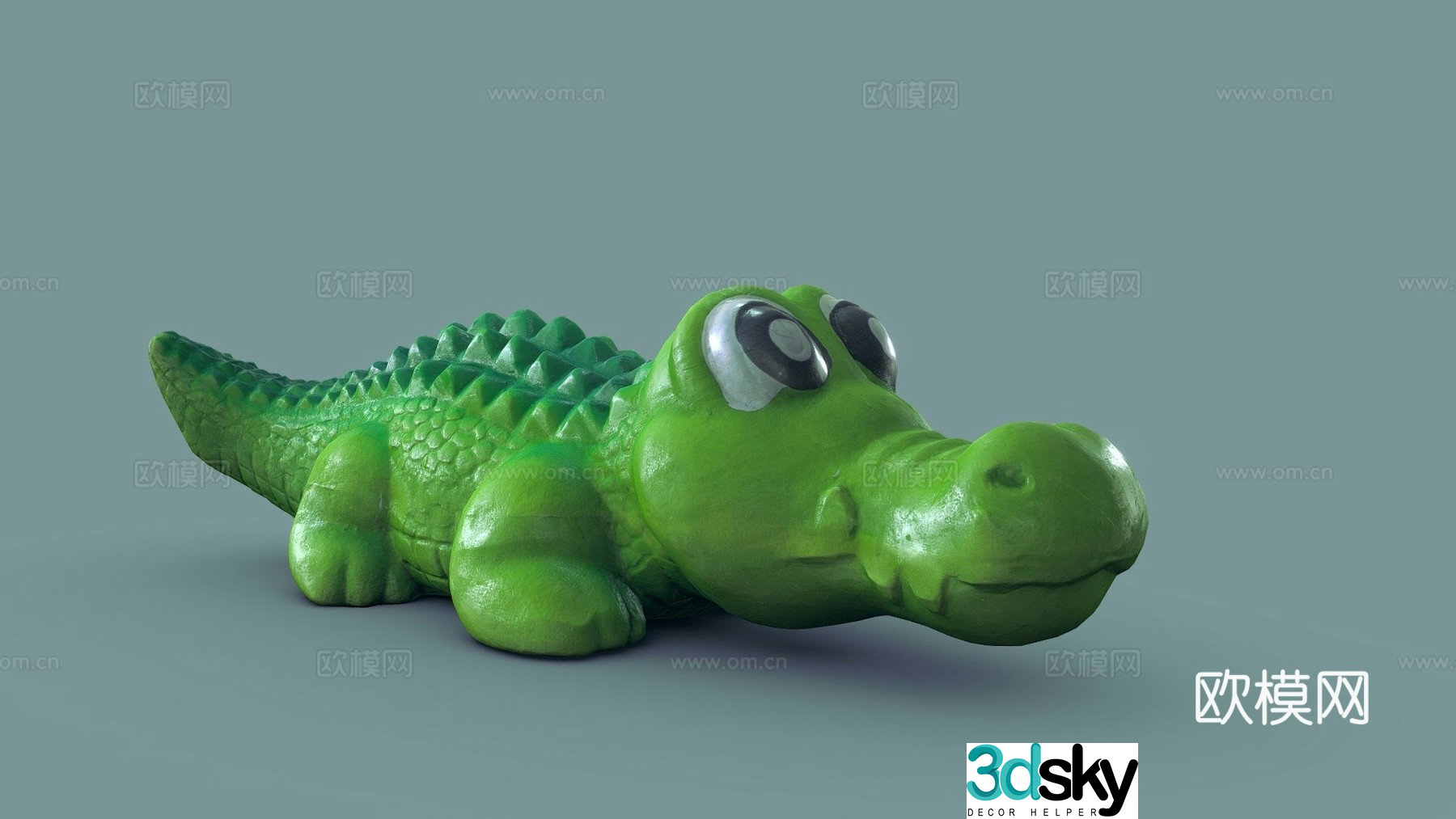 Alligator dog toy 3D scan 3d model