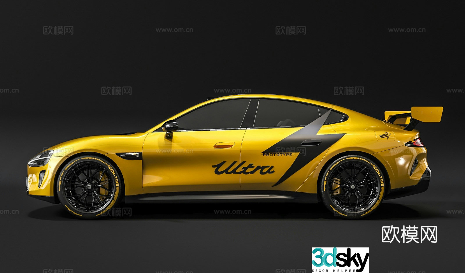 Hyundai car Xiaomi car SU7 sports car car interior 3d model