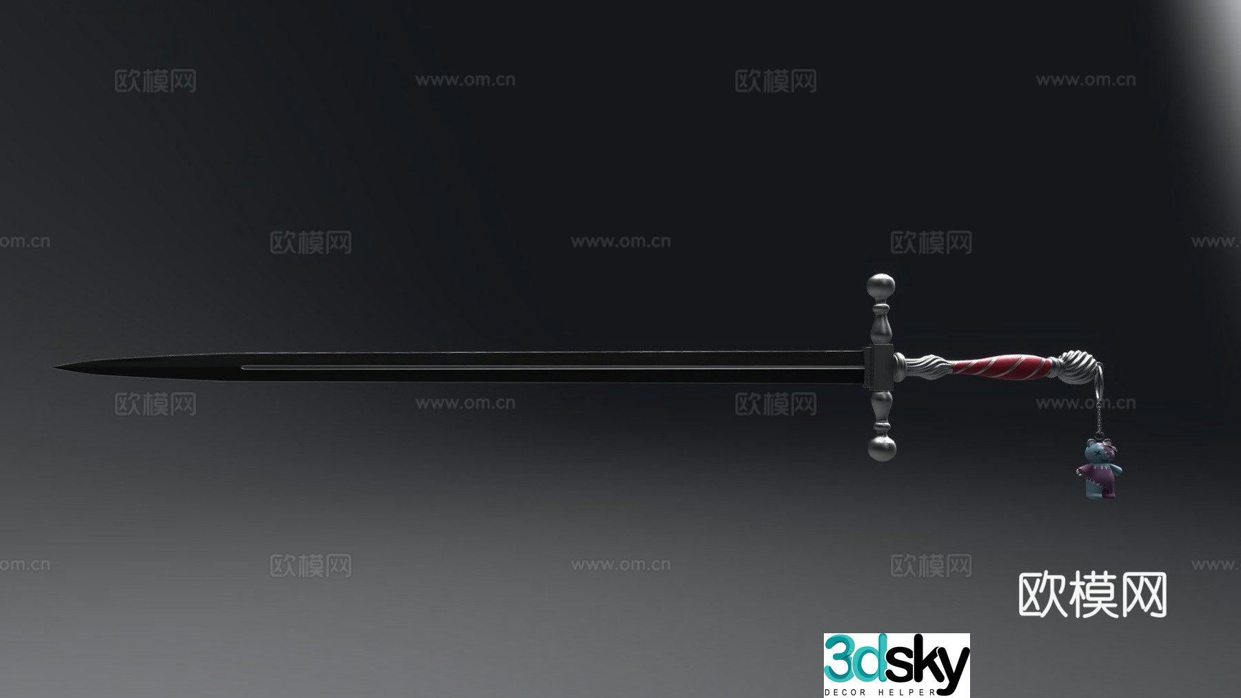 Gurez Oliuddin sword 3d model