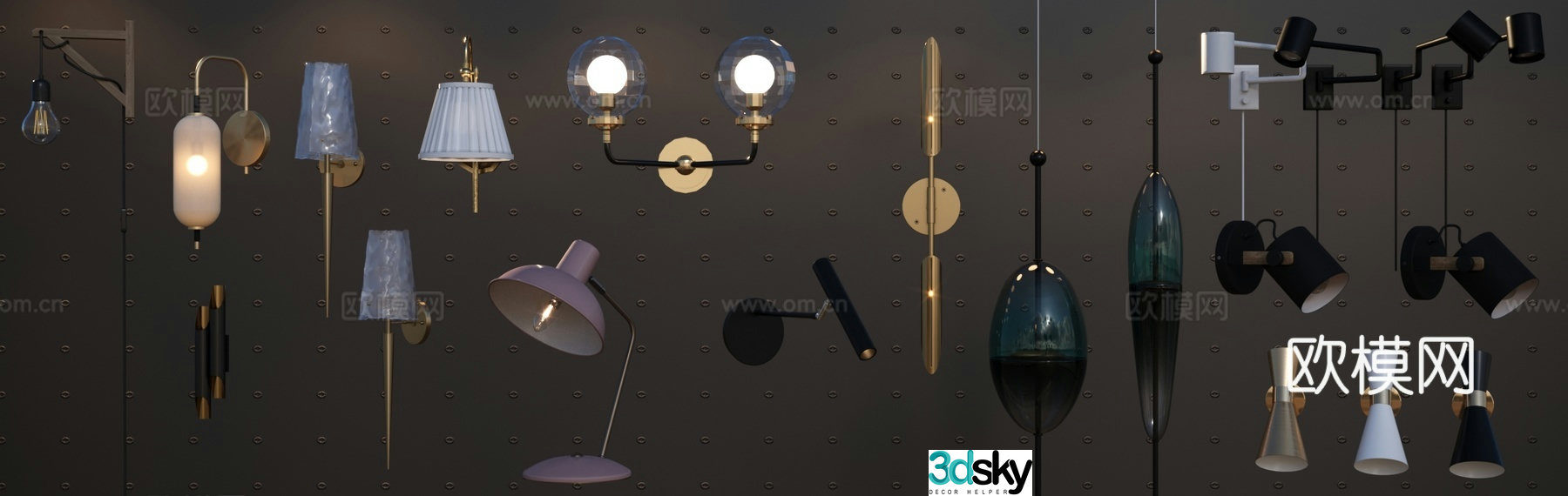Lamp Floor lamp Table lamp Wall lamp Special-shaped lamp 3D model