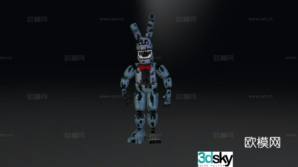 Blender Nightmare Bonnie 3d model