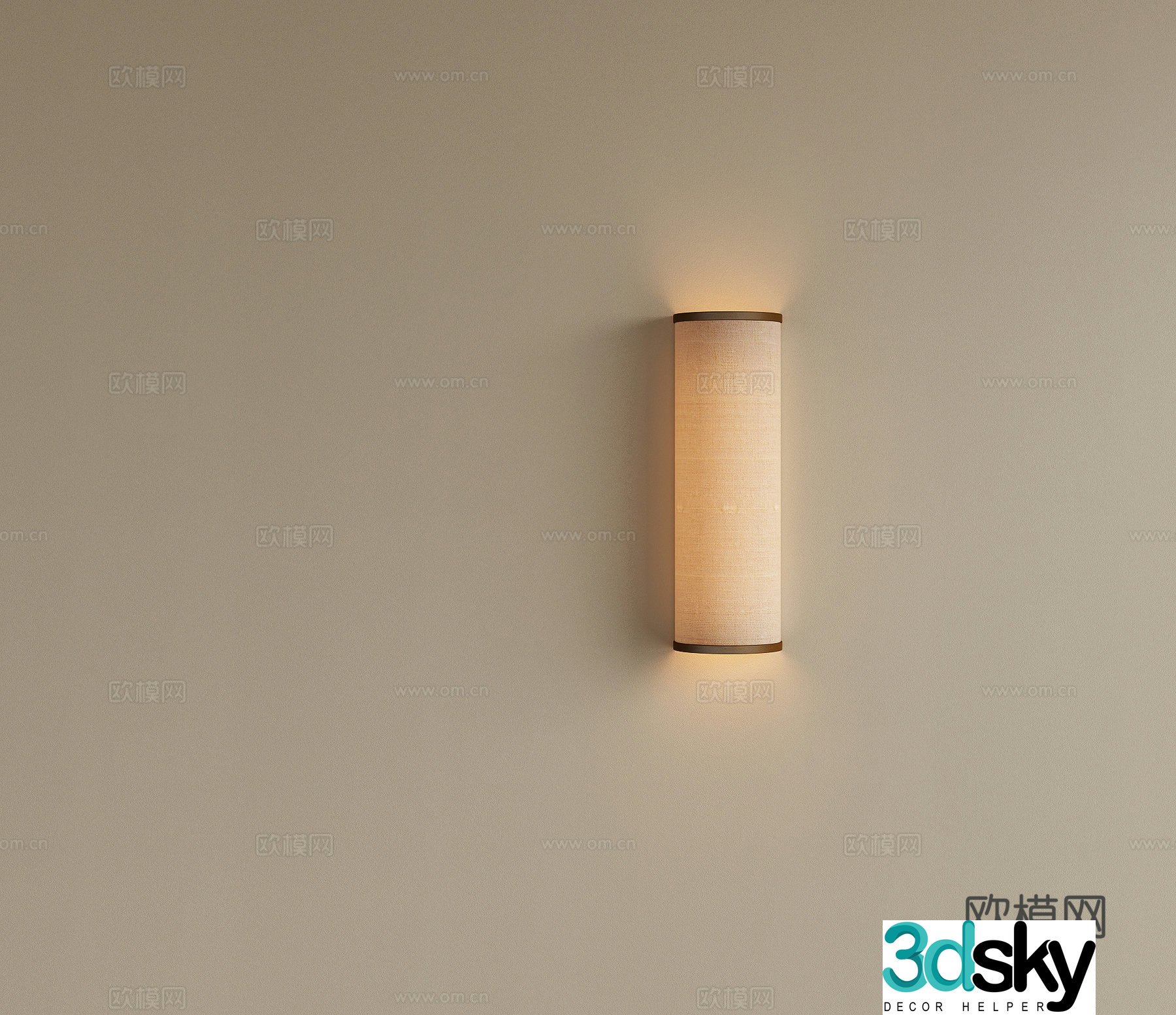 Wasabi wind bedside wall light mirror wall light living room wall light dining room wall light study wall light 3D model
