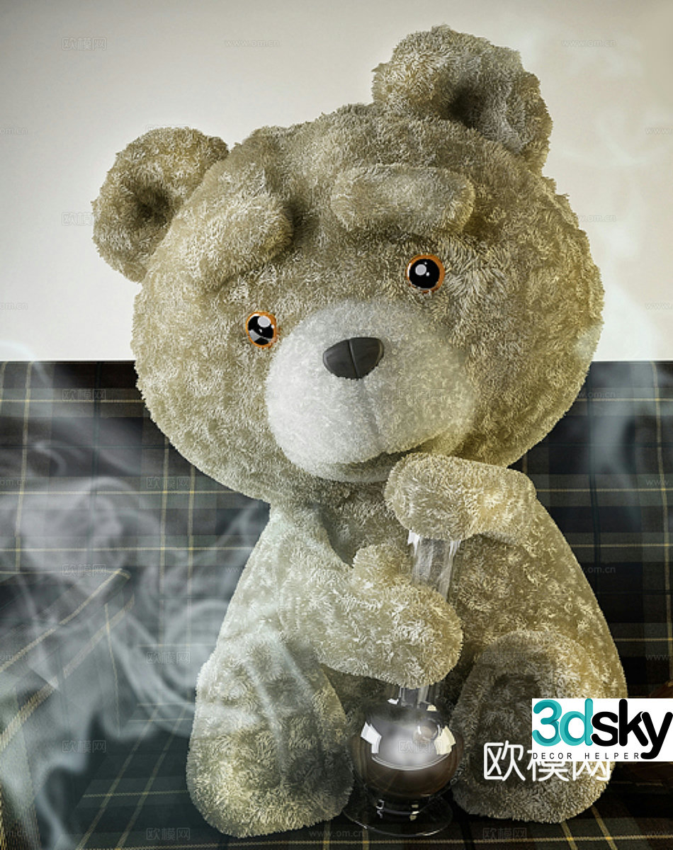 Teddy Bear Plush teddy Bear 3D model
