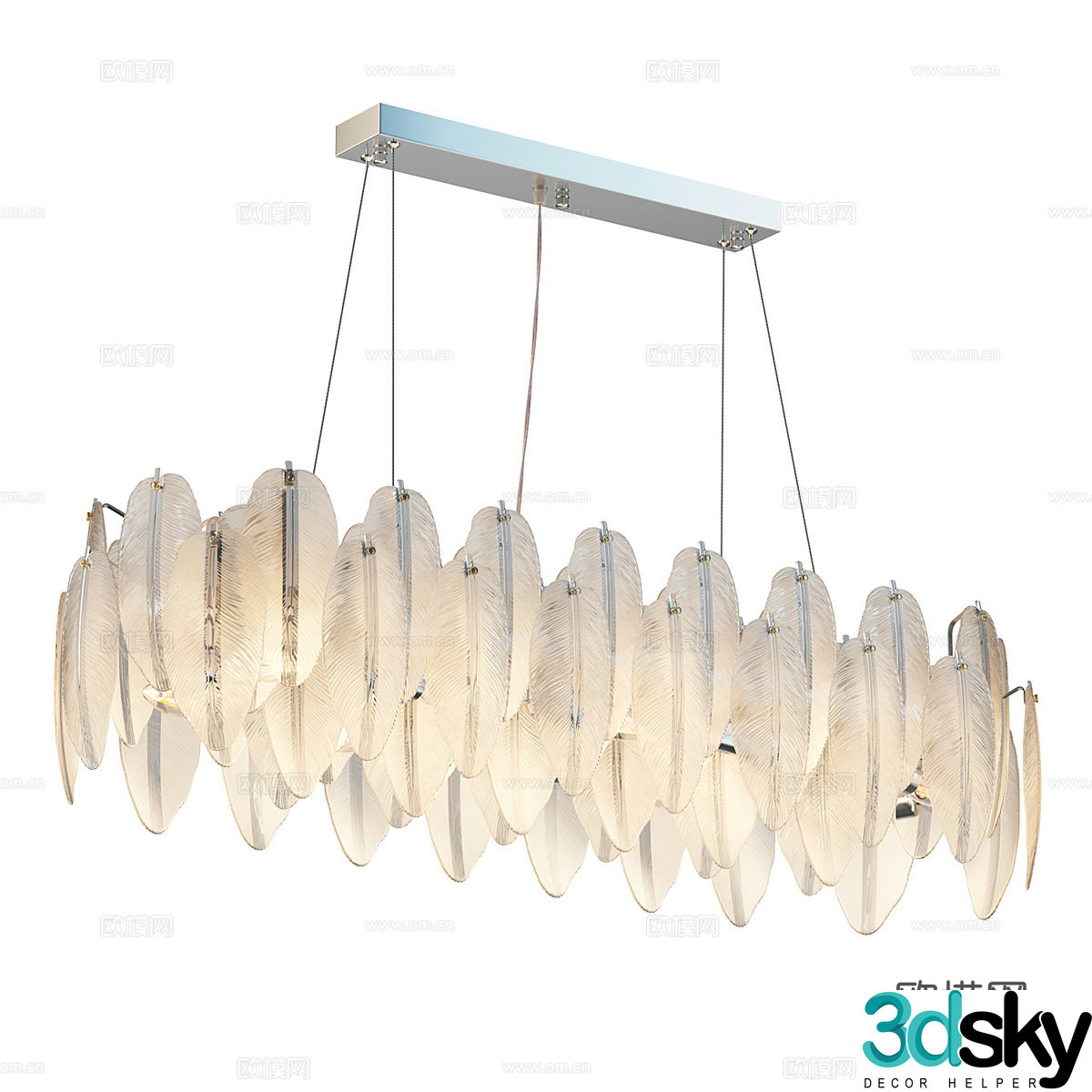 Modern simple and light luxury chandeliers chandeliers simple chandeliers crystal chandeliers lamp 3d model