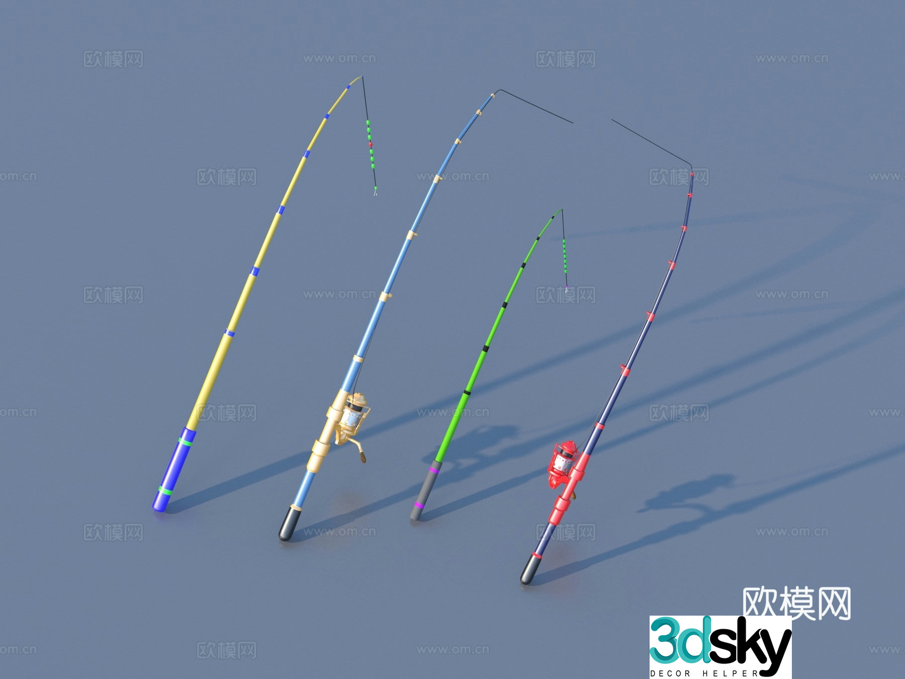 Fishing tackle Fishing Tackle Fishing 3d model