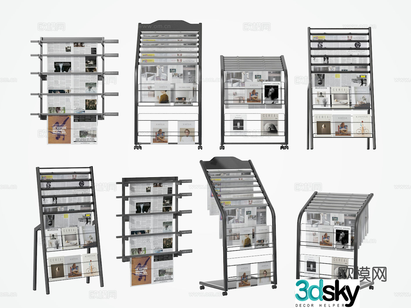 Newspaper stand 3d model