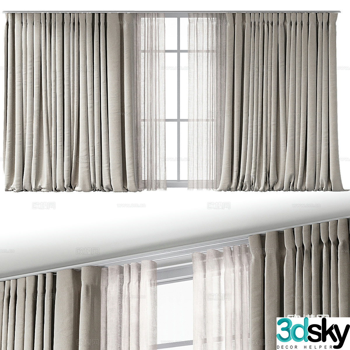 Curtain 3d model