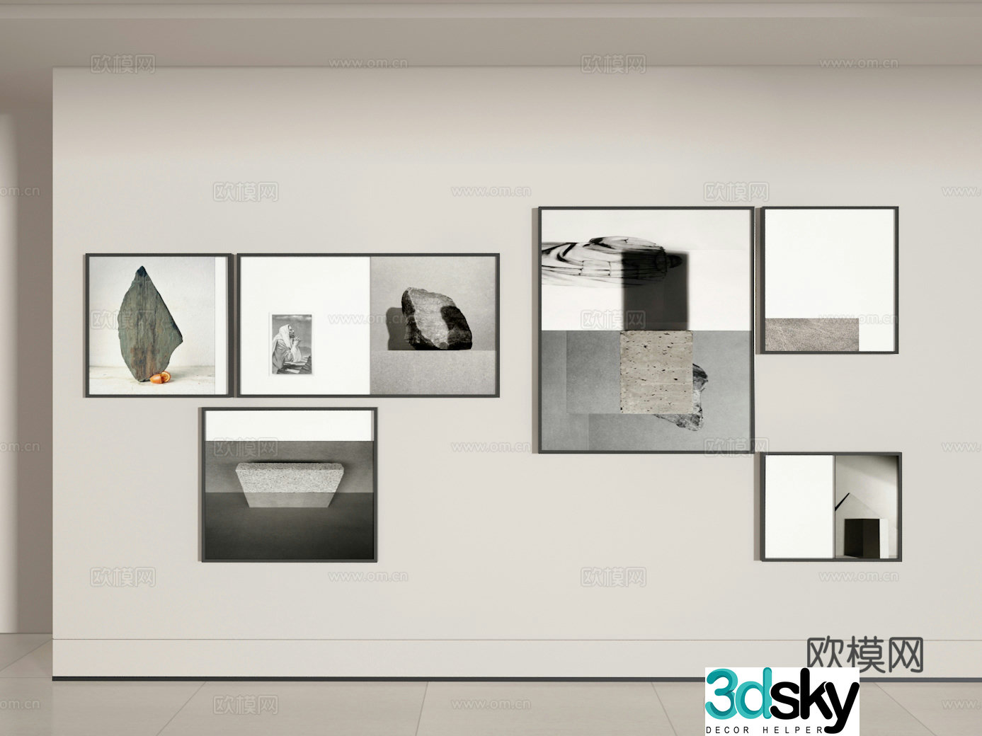 Photo wall 3d model