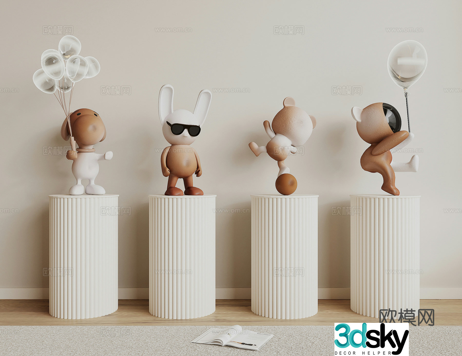Modern sculpture 3d model
