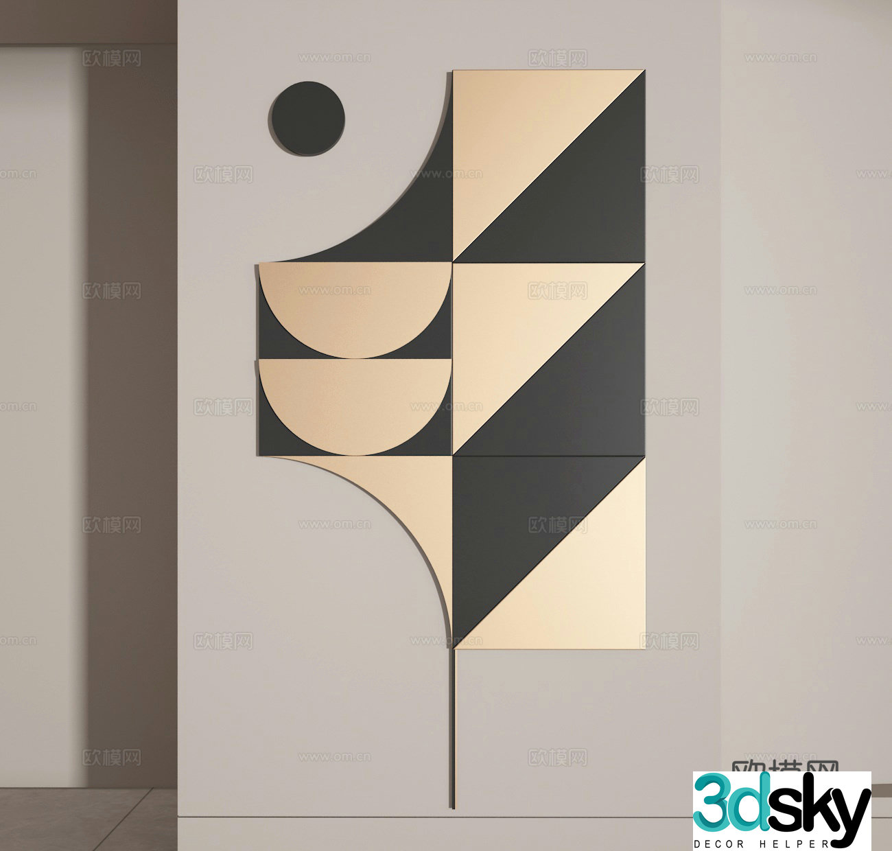 Decorative painting 3d model
