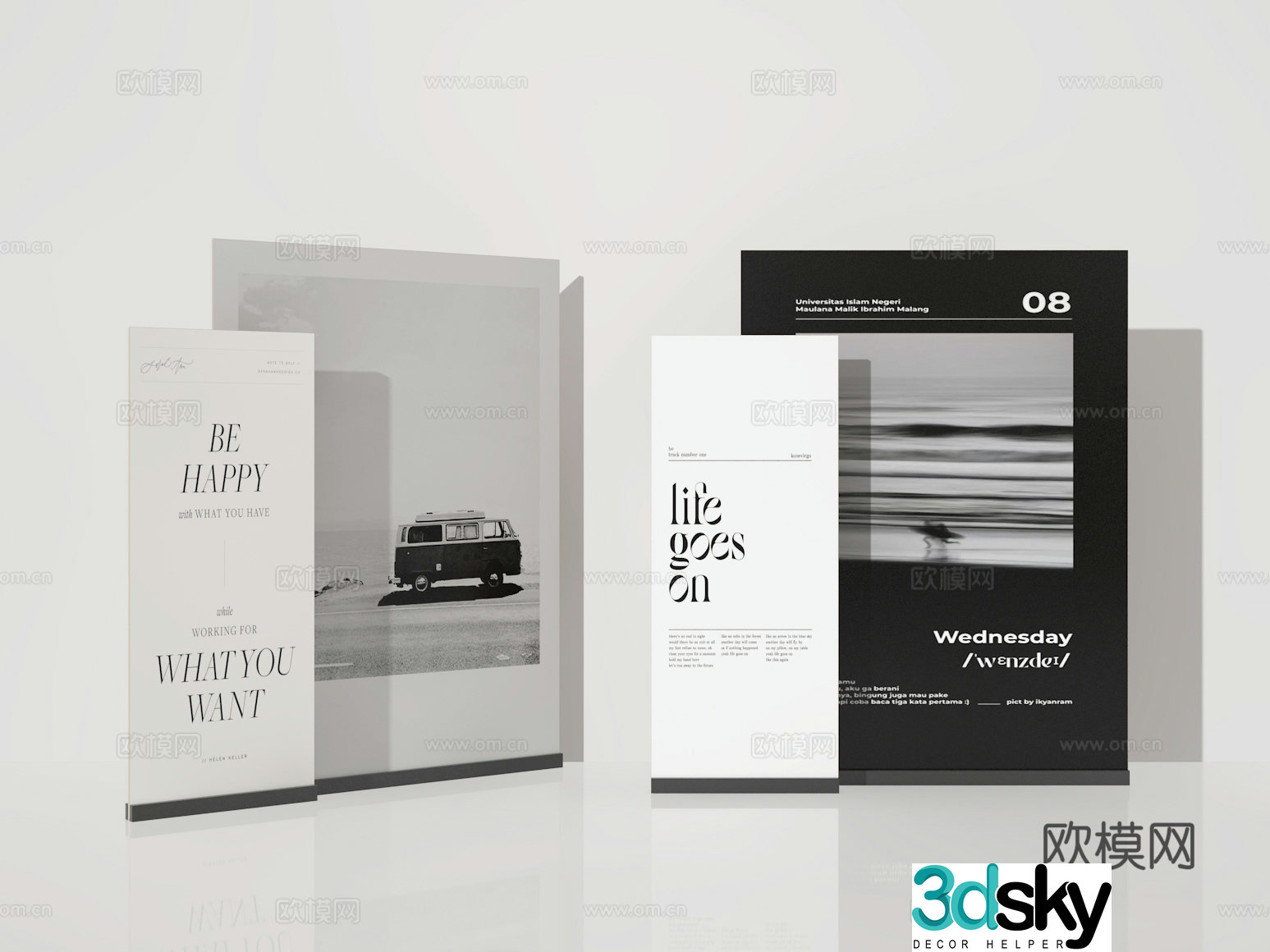 Billboard 3d model