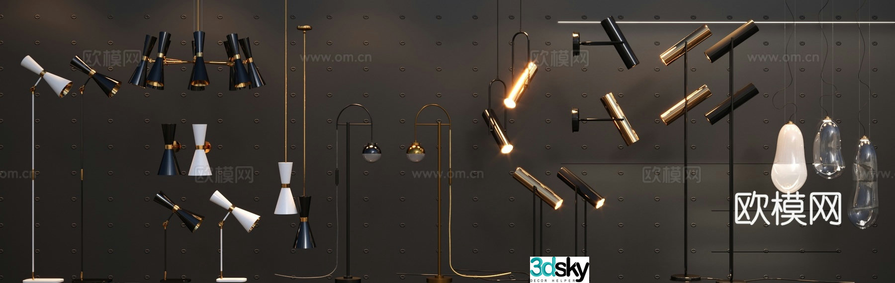 Lamp Floor lamp Table lamp Wall lamp Special-shaped lamp 3D model