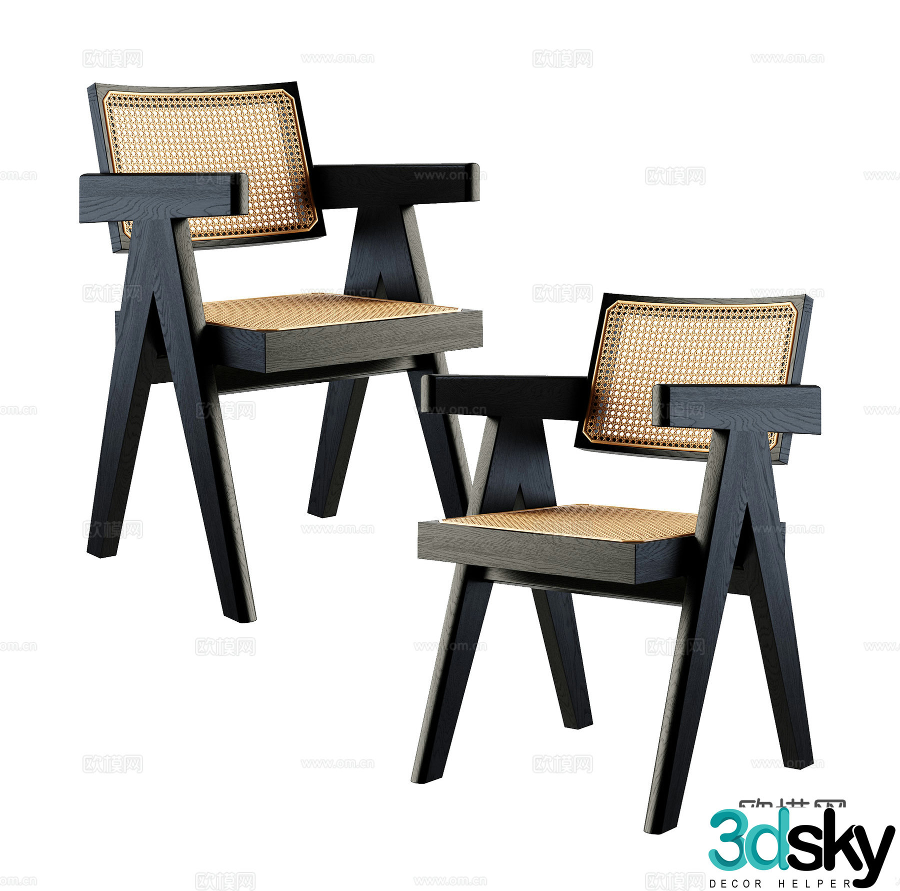 Modern single chair 3d model
