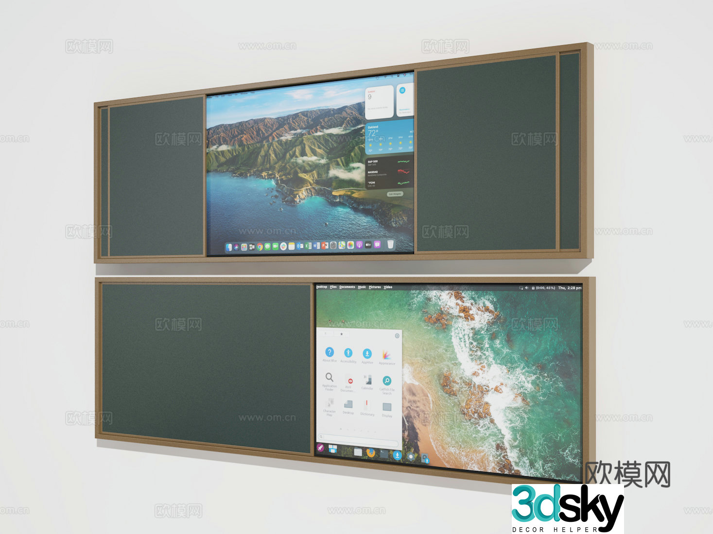 Multimedia artboard 3D model