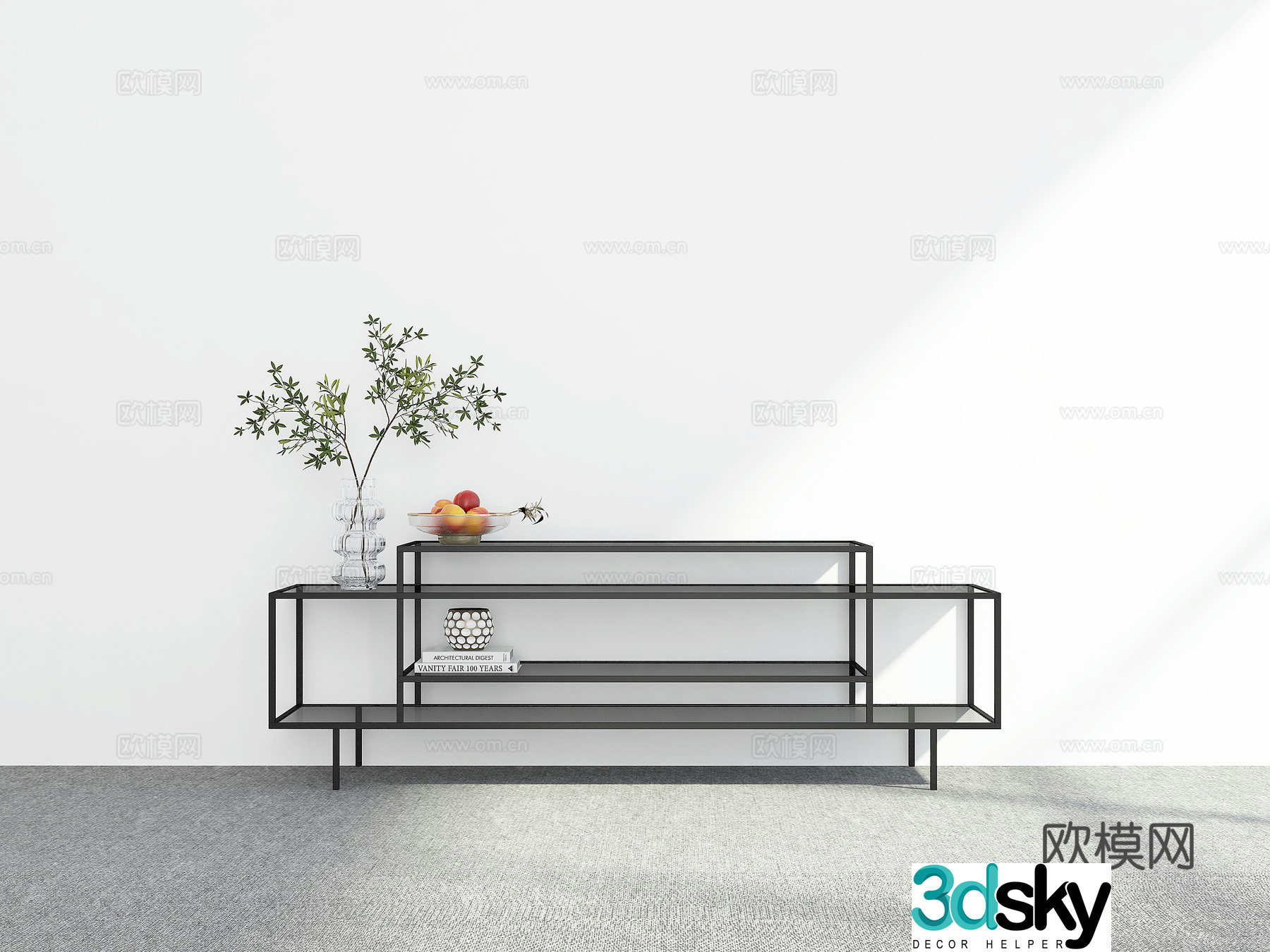 Modern sideboard 3D model