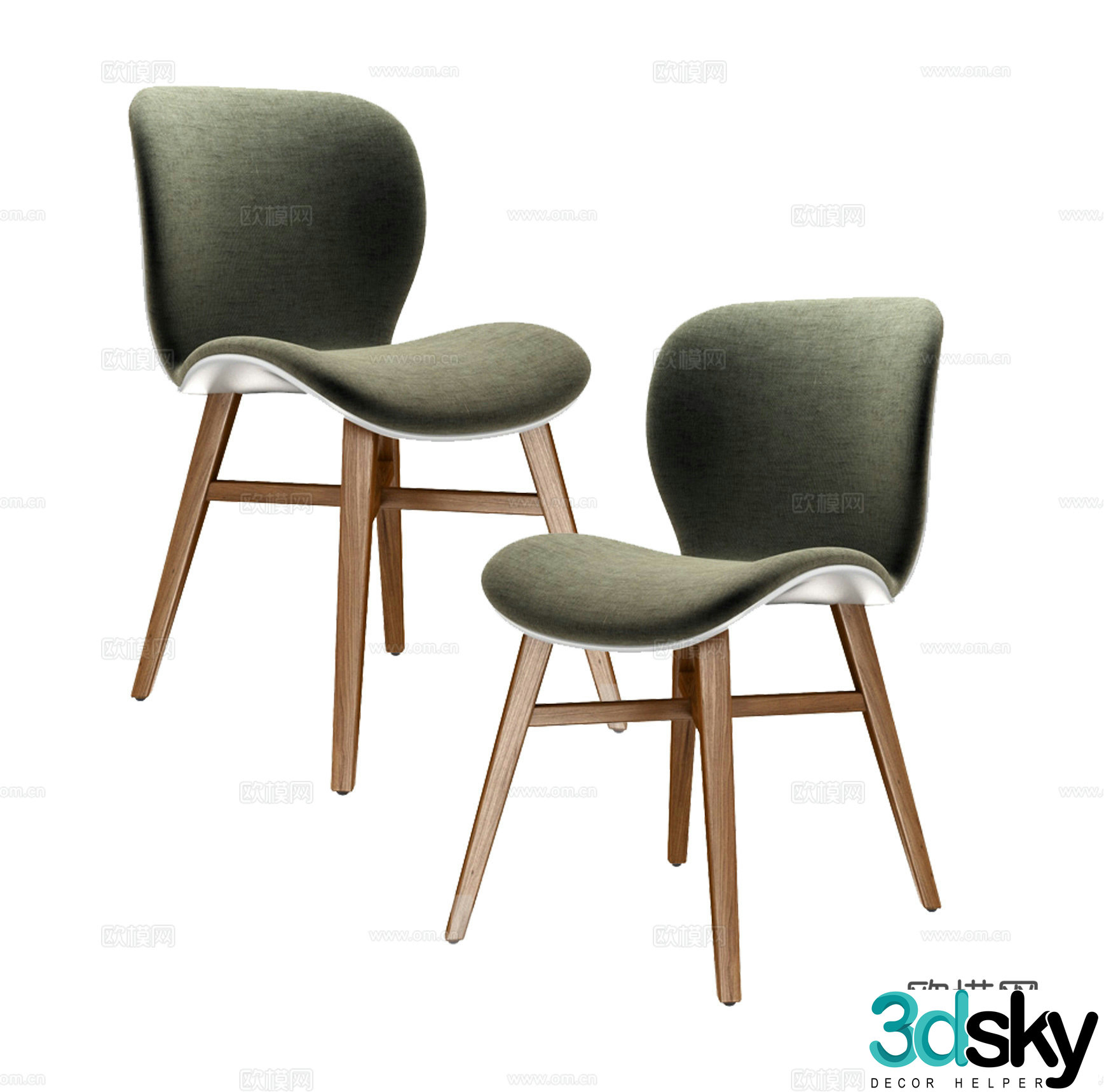 Modern single chair 3d model