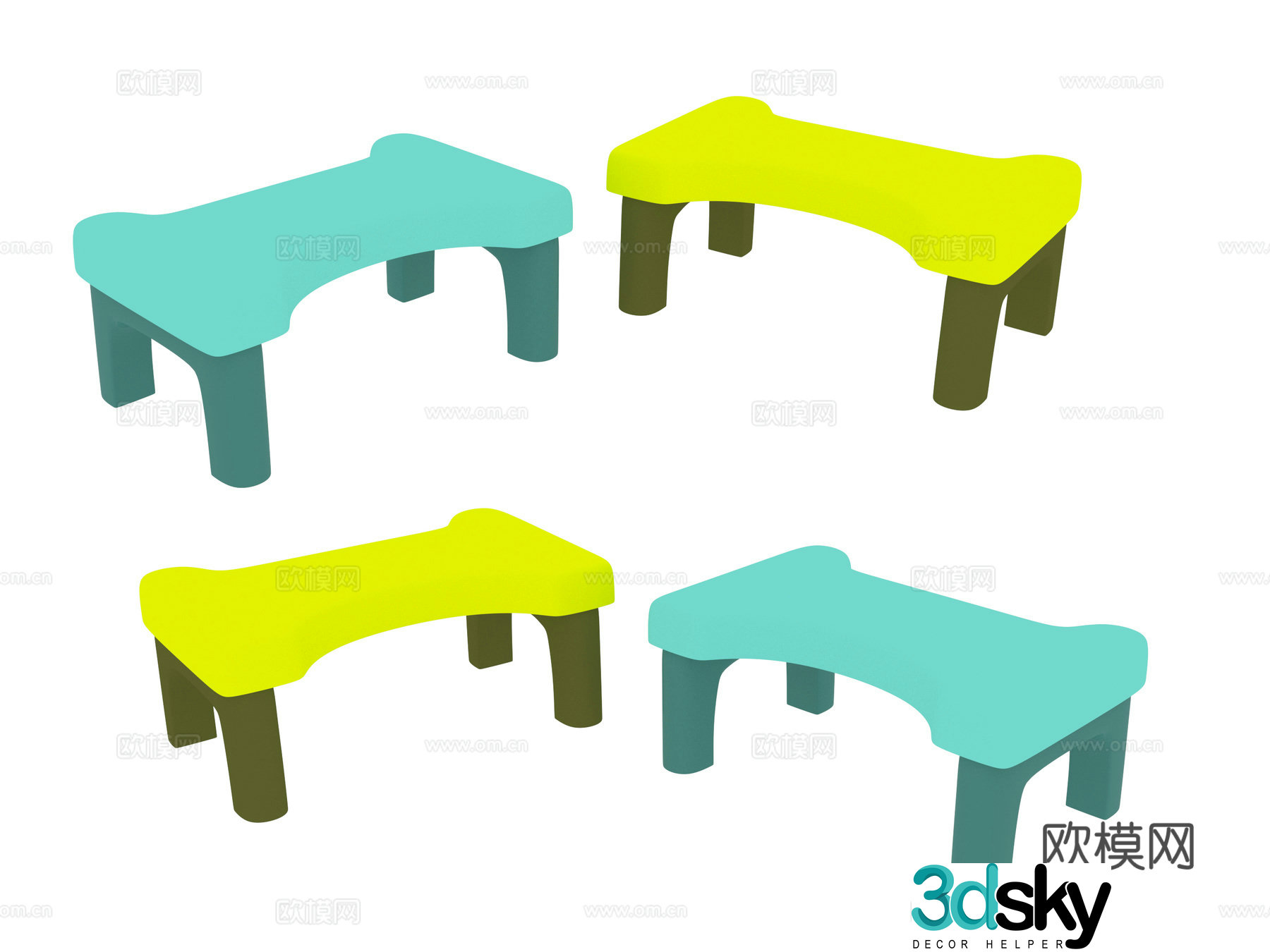 Furniture Stool 3d Model