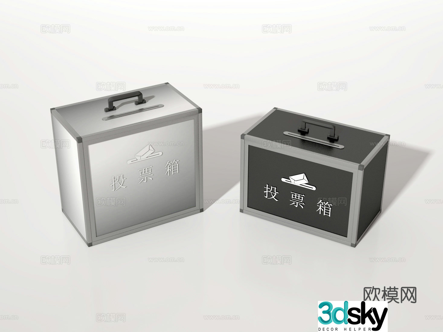 Ballot box 3d model