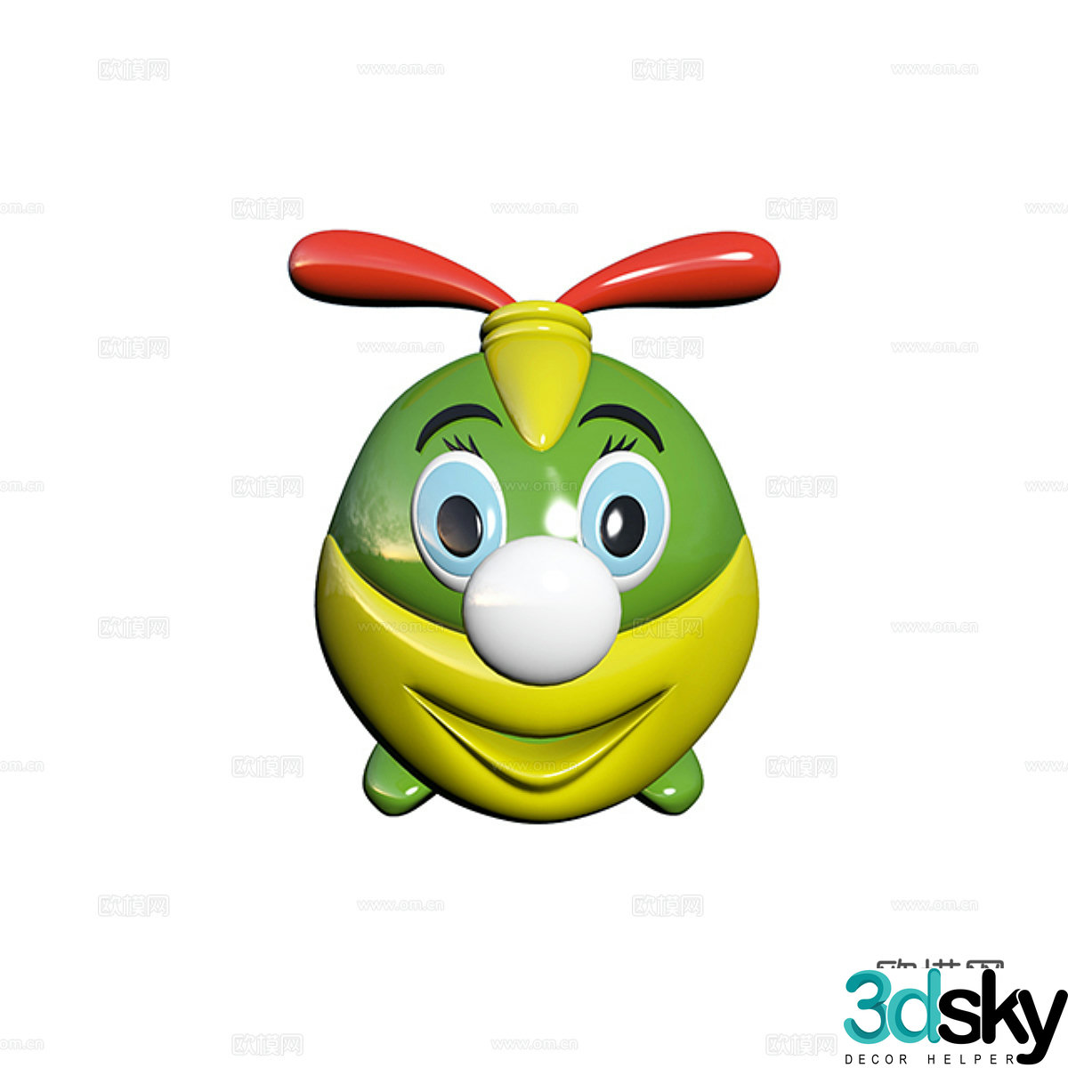 Caterpillar toy 3d model