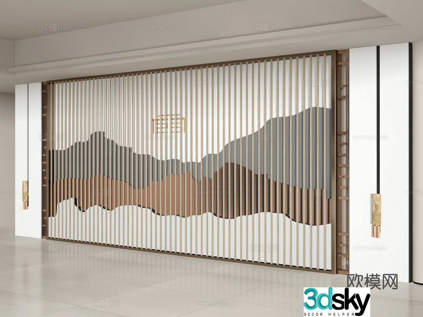 Background wall 3d model