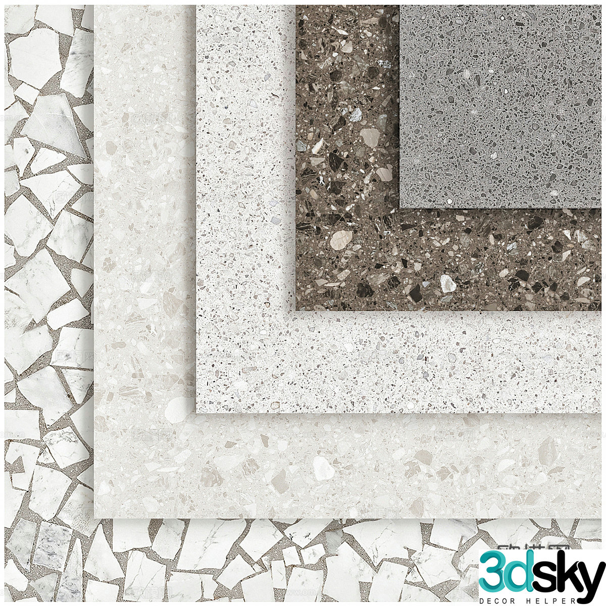 3D model of floor tiles