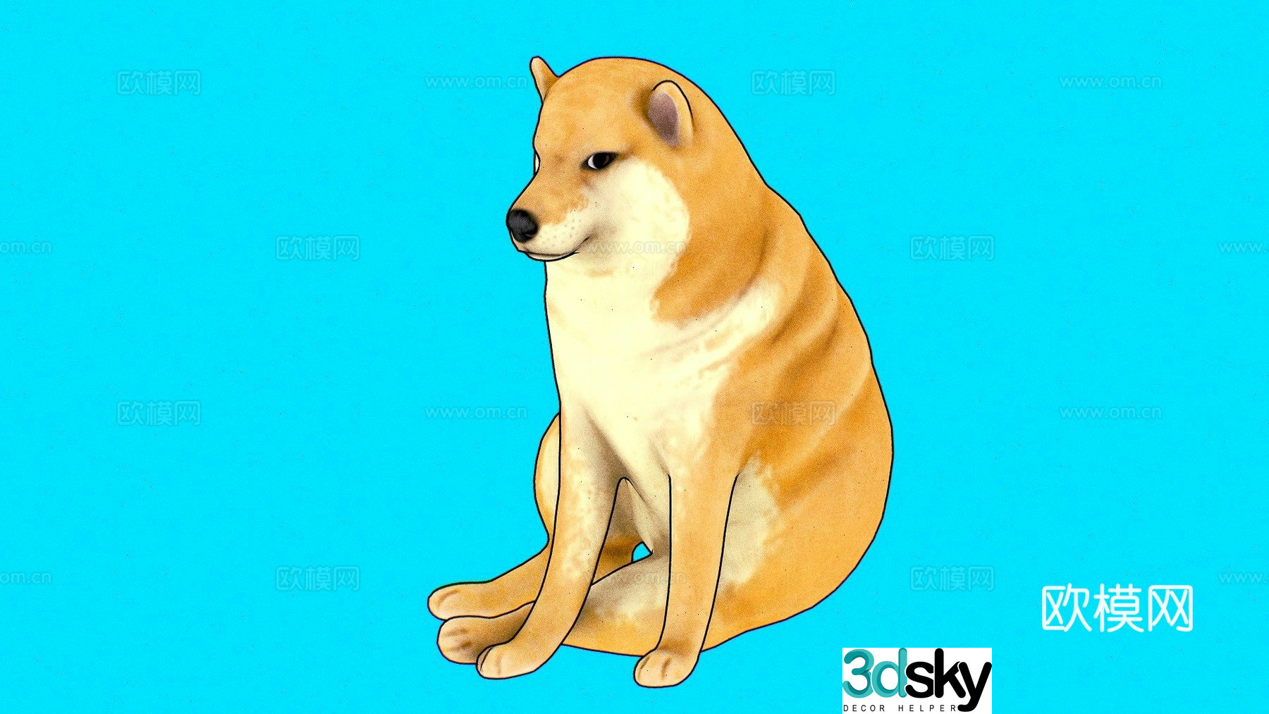 chimus dog 3d model
