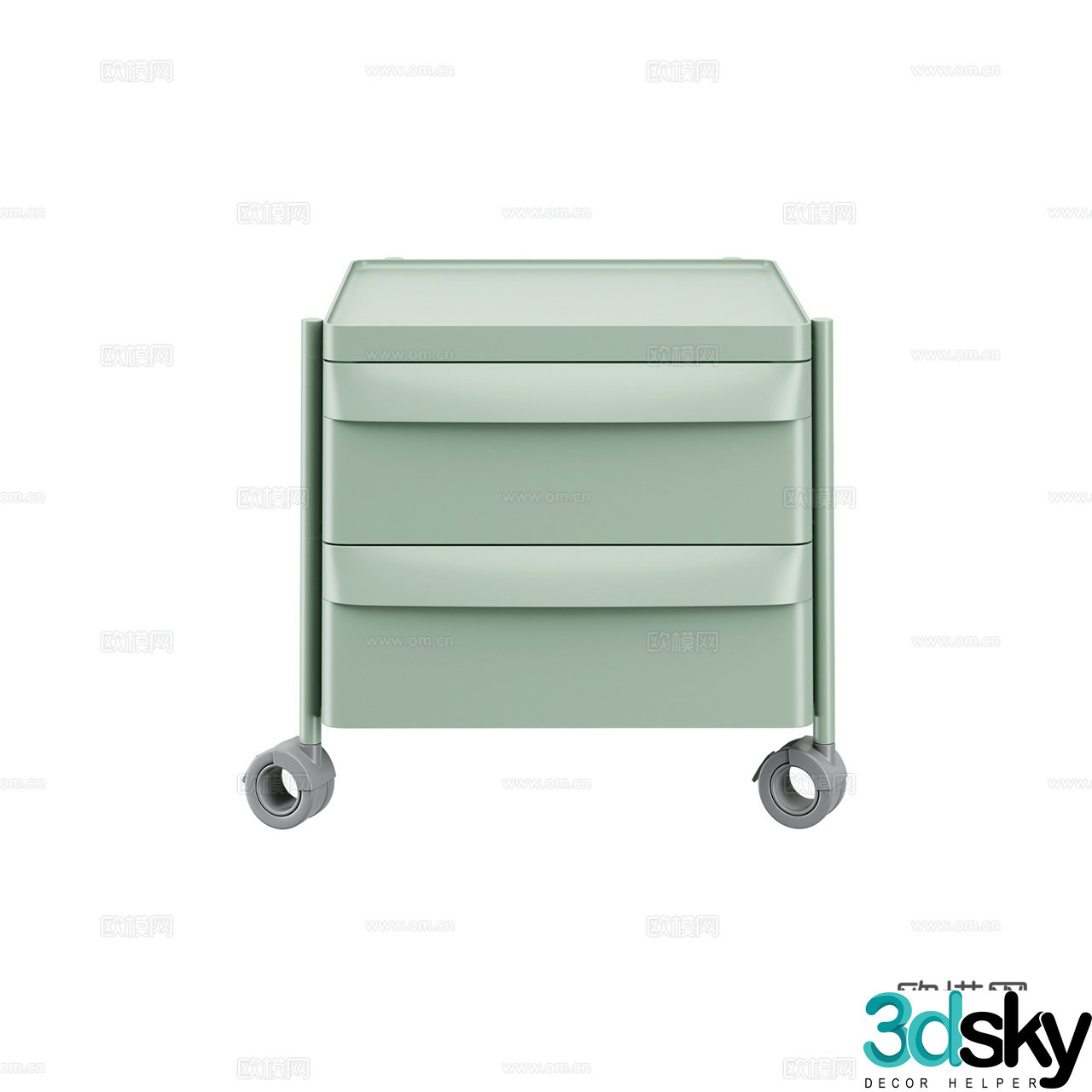 Pedrali Modern Stationery Cabinet Office Cabinet Office Chest of Drawer Storage Cabinet 3D Model