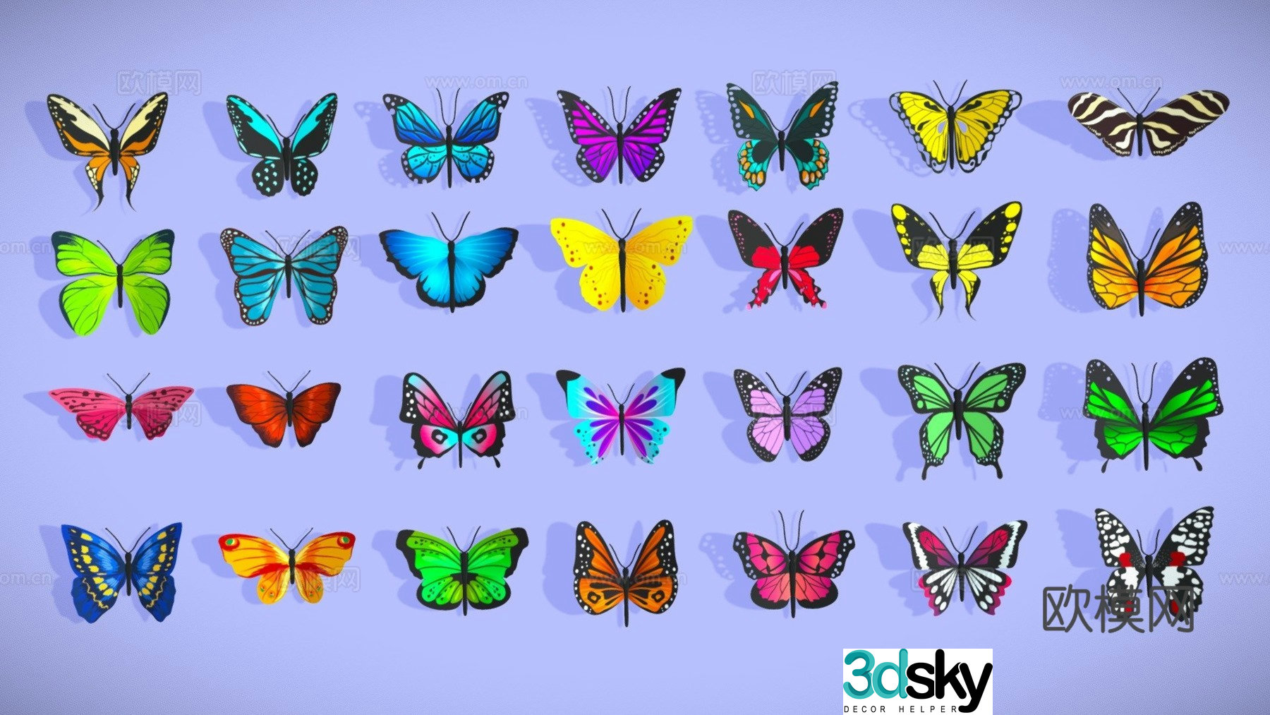 butterfly bag 3d model